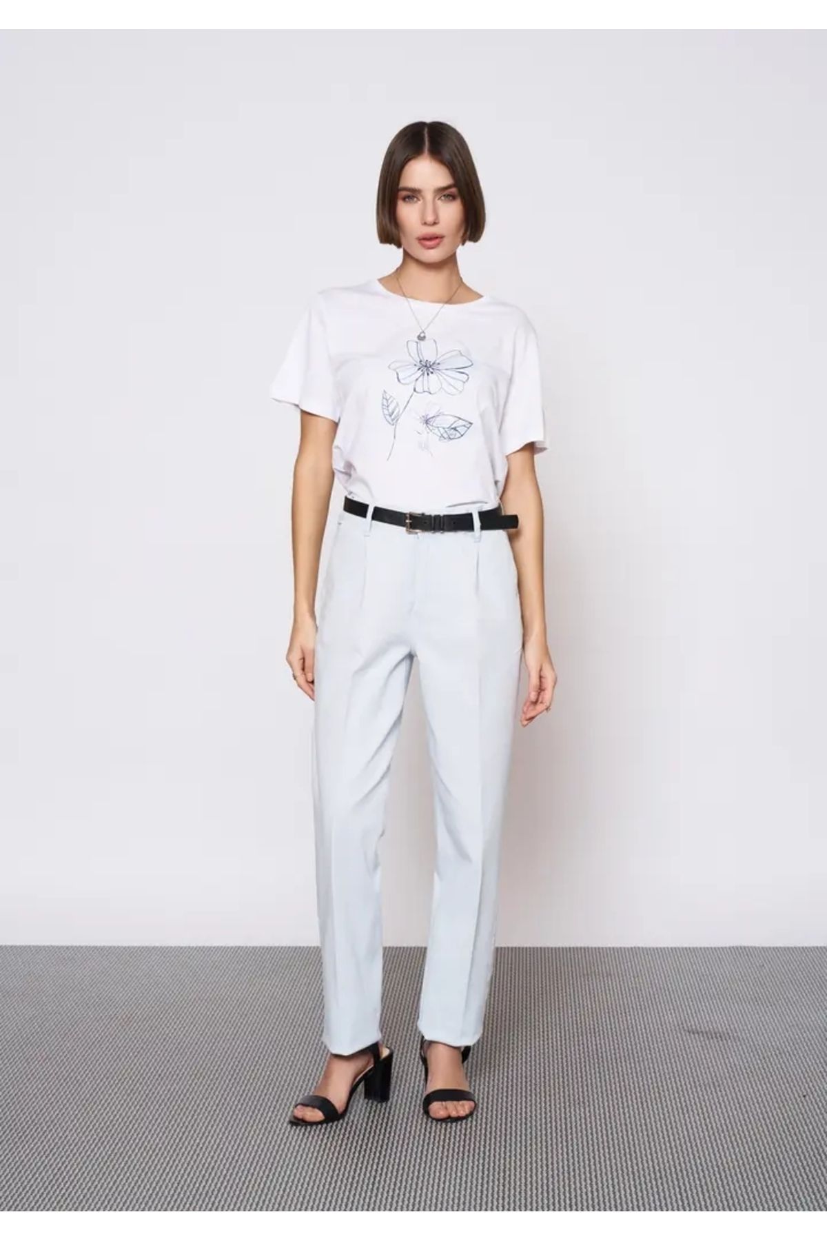 EUROFASHION Klasik MavıDenim Pantolon