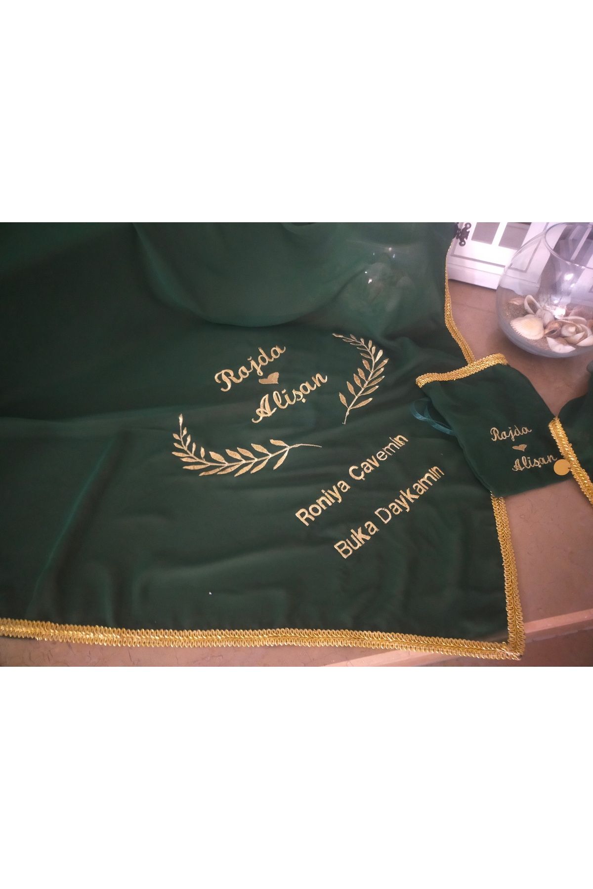 YASEMİNCE TASARIMLAR Nakış damat örtüsü
