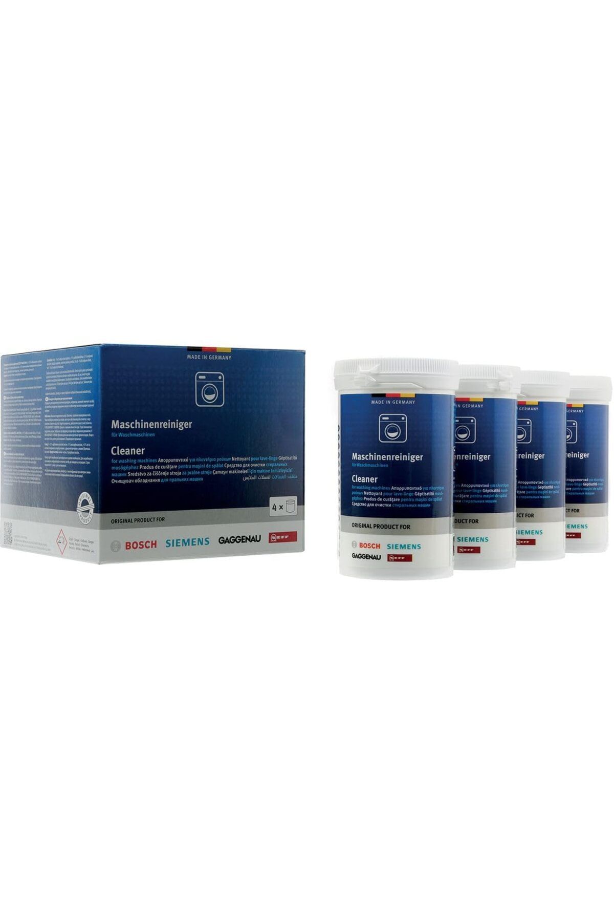 yenibagshop Çamaşır Makineleri için Temizleyici 4'lü Eko Paket