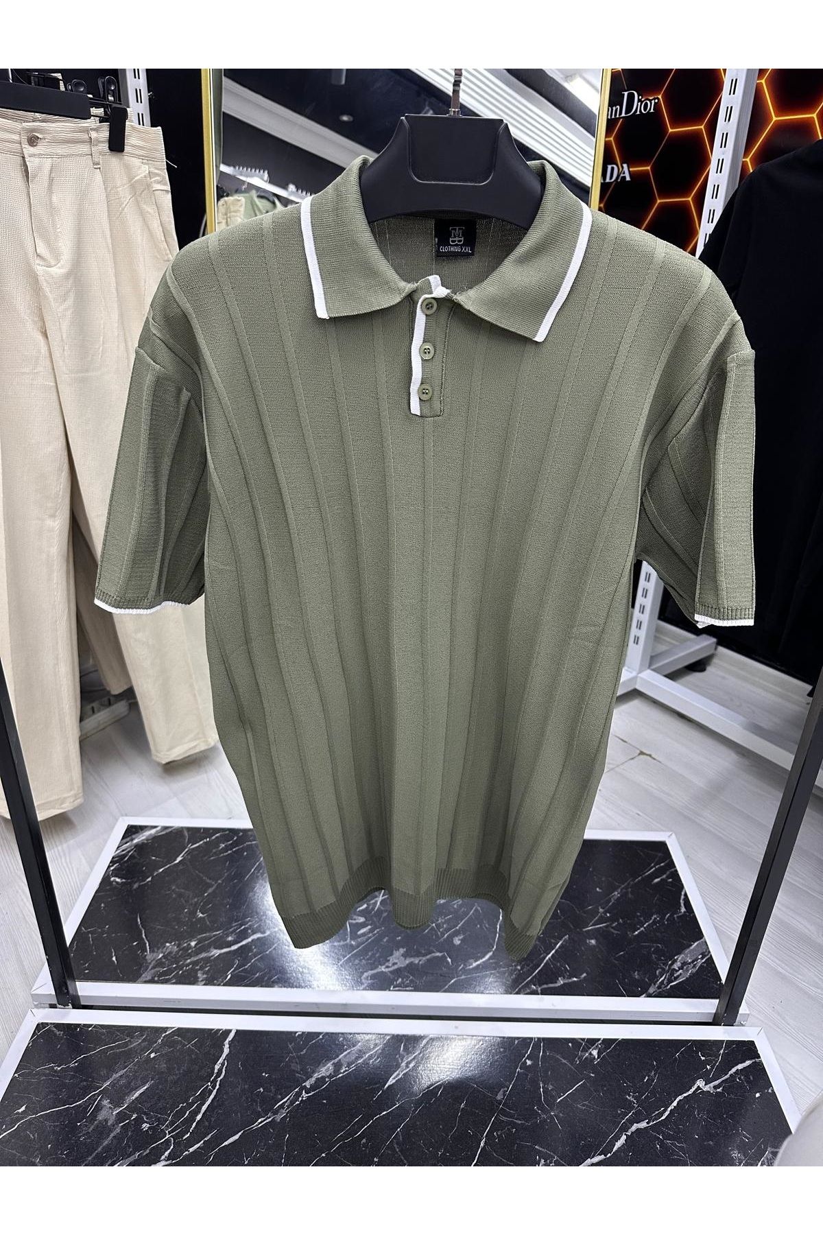 thewin Triko Polo Yaka T-shirt