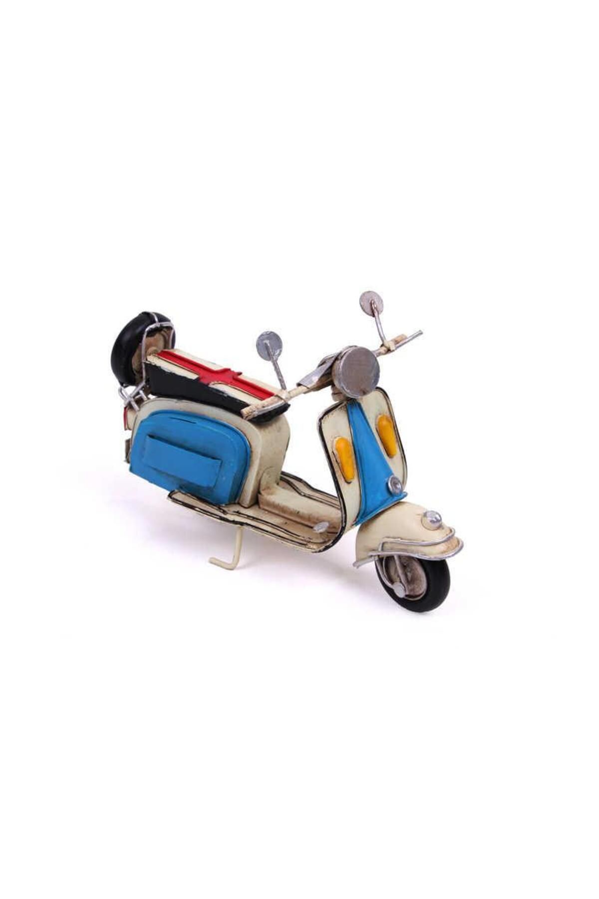 Serero Dekoratif Metal Scooter Vintage Dekoratif Ev Ofis Hediyelik