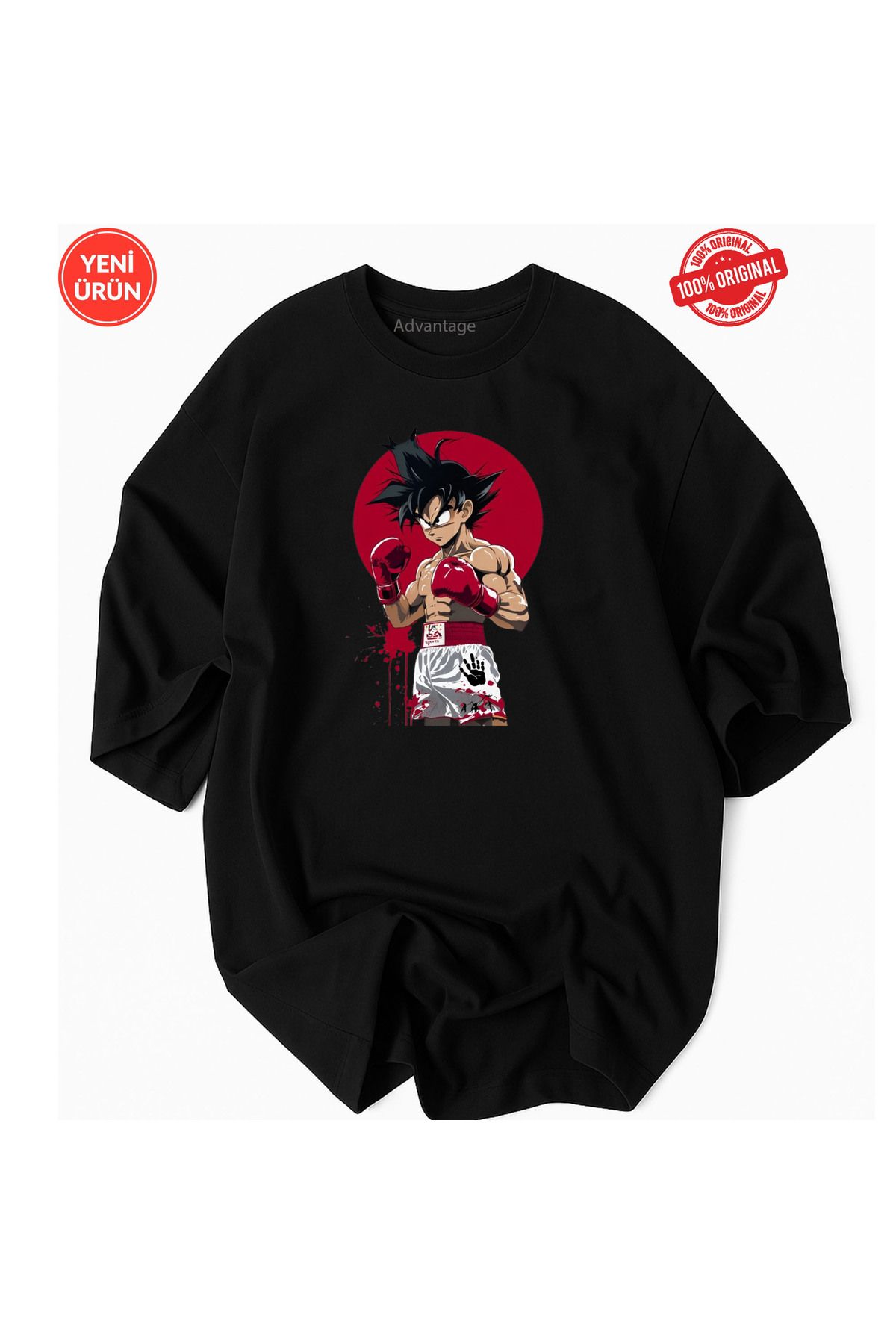 Usaspor Unısex Box Anime Tasarım Baskı Detaylı Oversize Fit %100 Organik Pamuk- Premium Tshirt