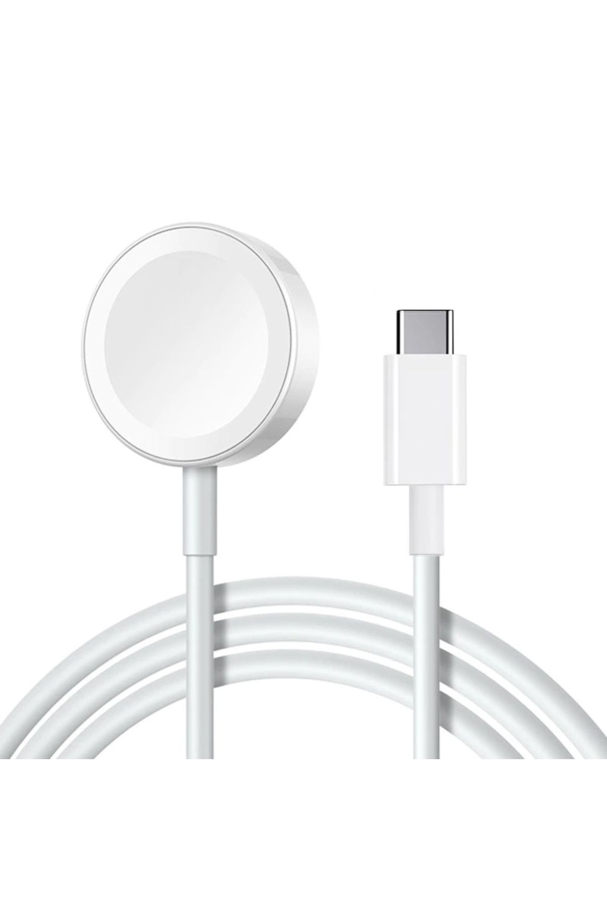 Fer10Tech Beyaz Apple Watch Type-C Şarj Kablosu-F10T
