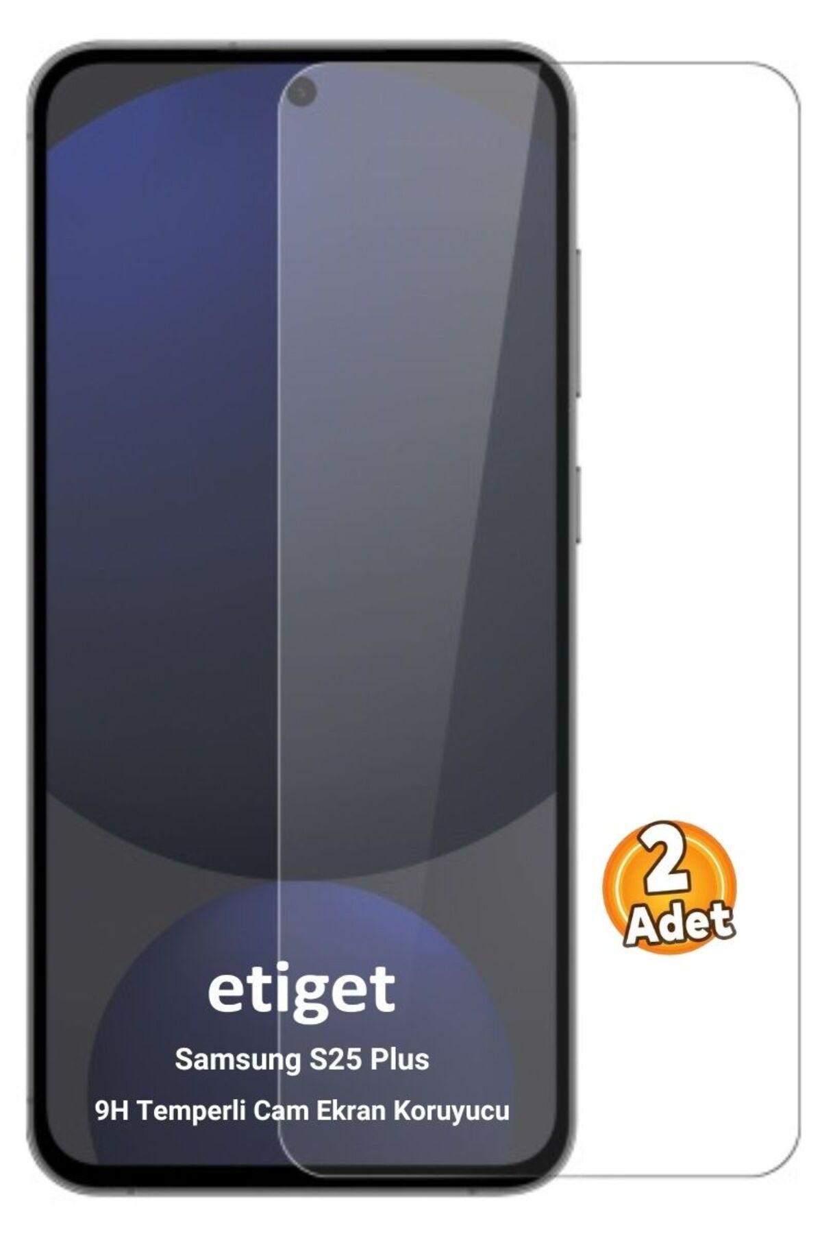 Etiget Samsung Galaxy S25 Plus Temperli 9H Cam Ekran Koruyucu (2 ADET)