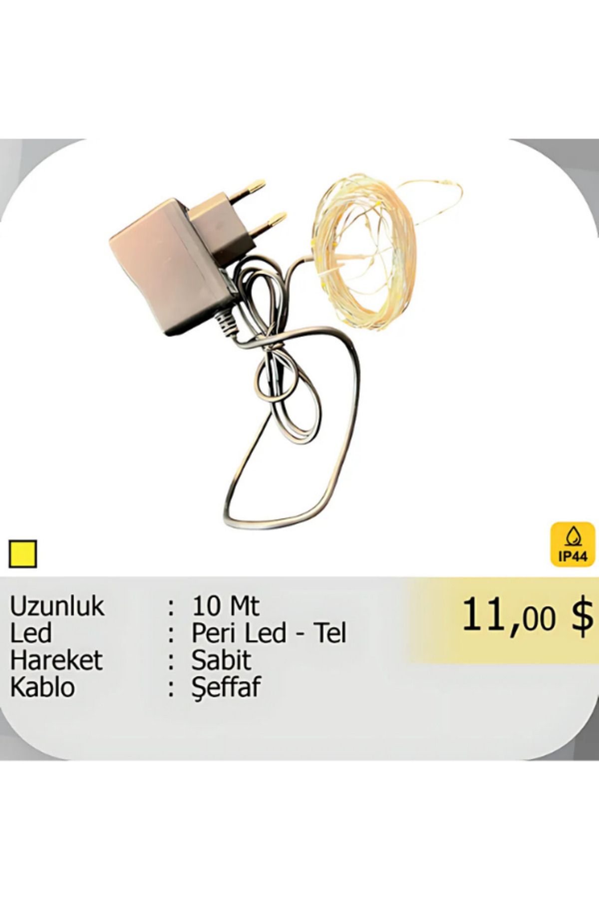 ELKHOUSE ElektrikHouse LED Peri Işığı Tel - 10 Metre