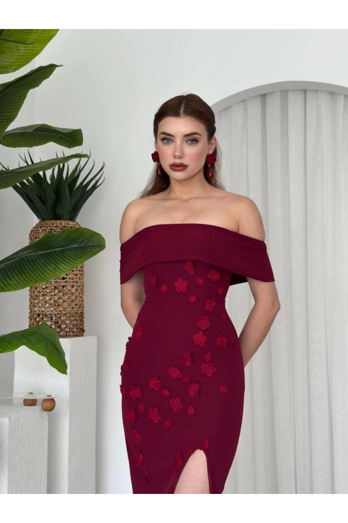 Butik Cası Straplez Elbise