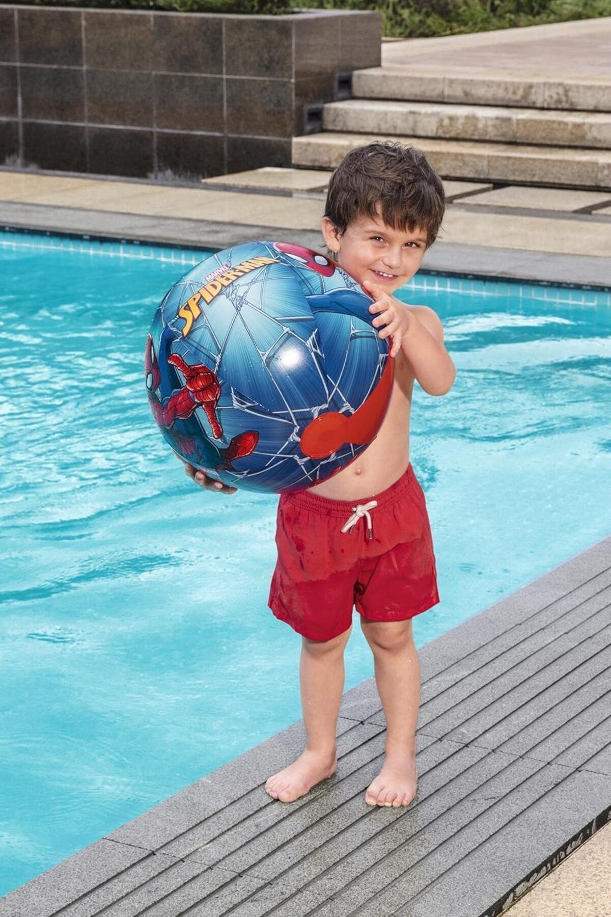 SerenityHaven Spider-Man Lisanslı Su Oyun Topu, 51 cm, Çok Renkli