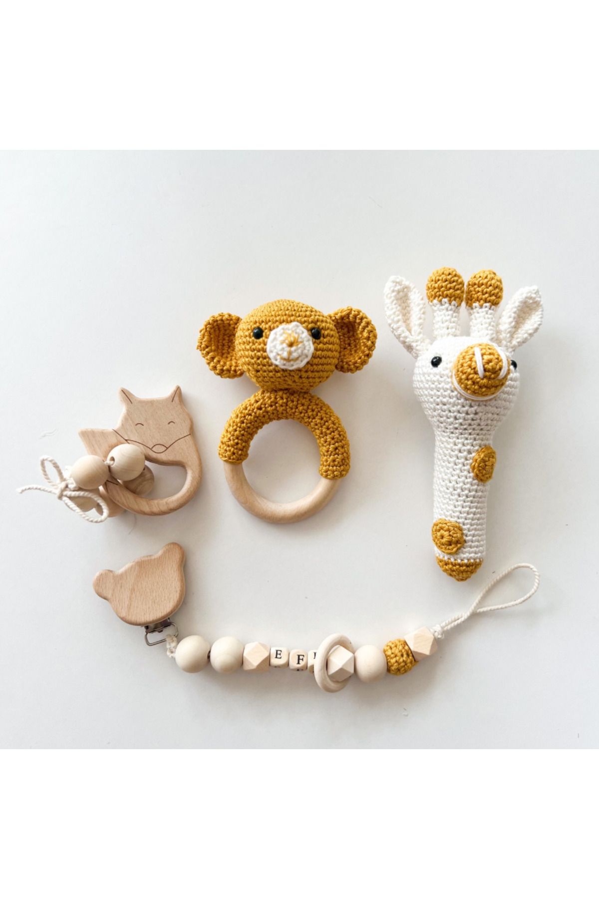 pelly wood baby Bebek Amugurumi set
