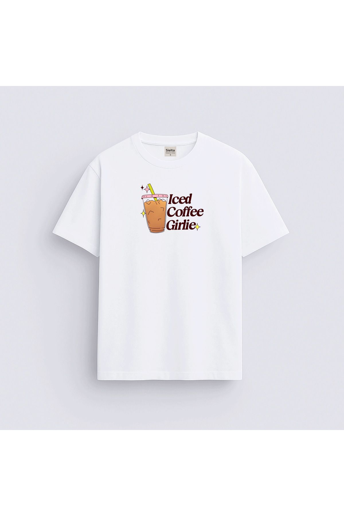 sielta Summer Vibes Baskılı Unisex Kadın Erkek Bisiklet Yaka T-shirt Tişört