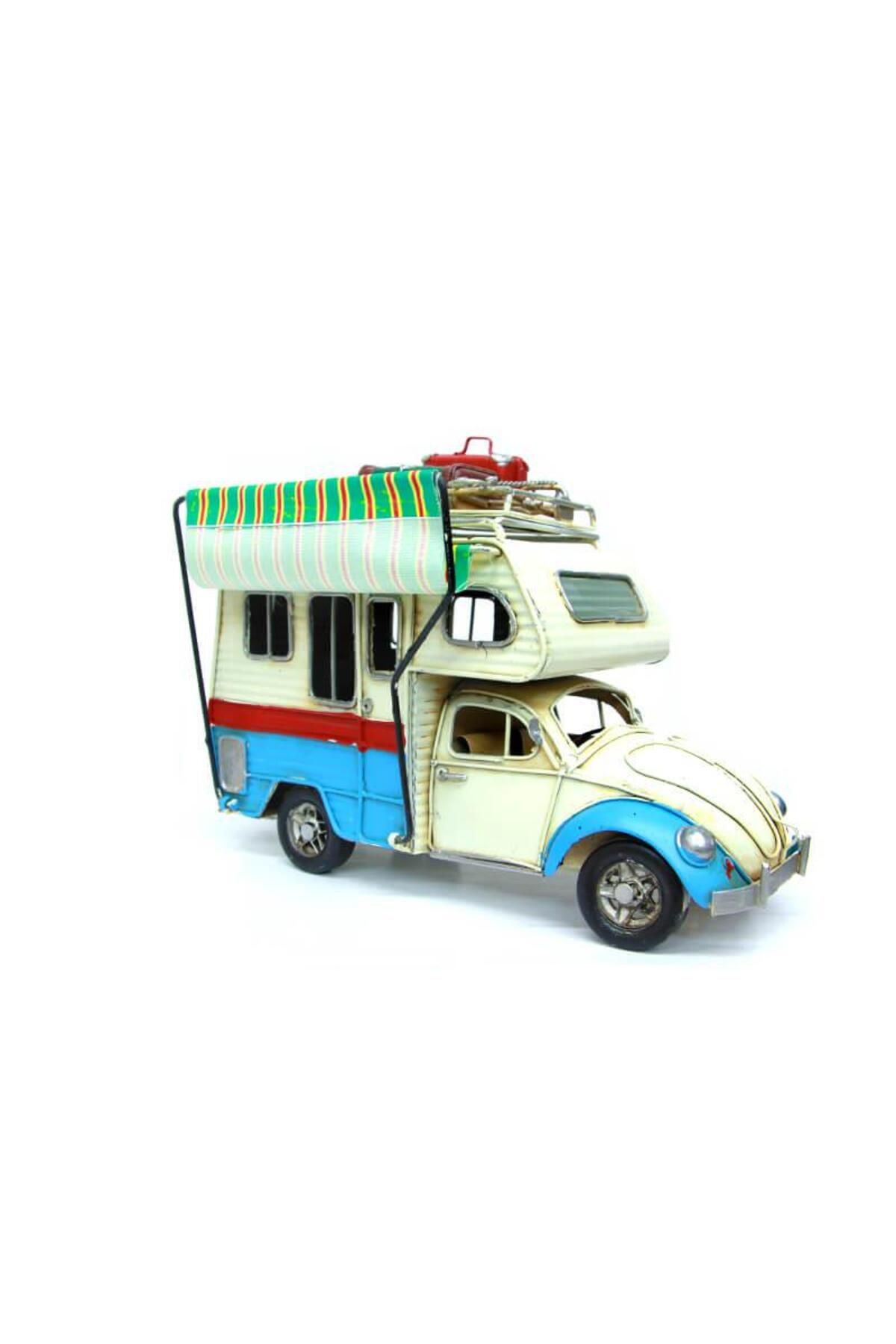 Serero Dekoratif Metal Karavan Çerçeveli ,Kumbaralı Tenteli Biblo