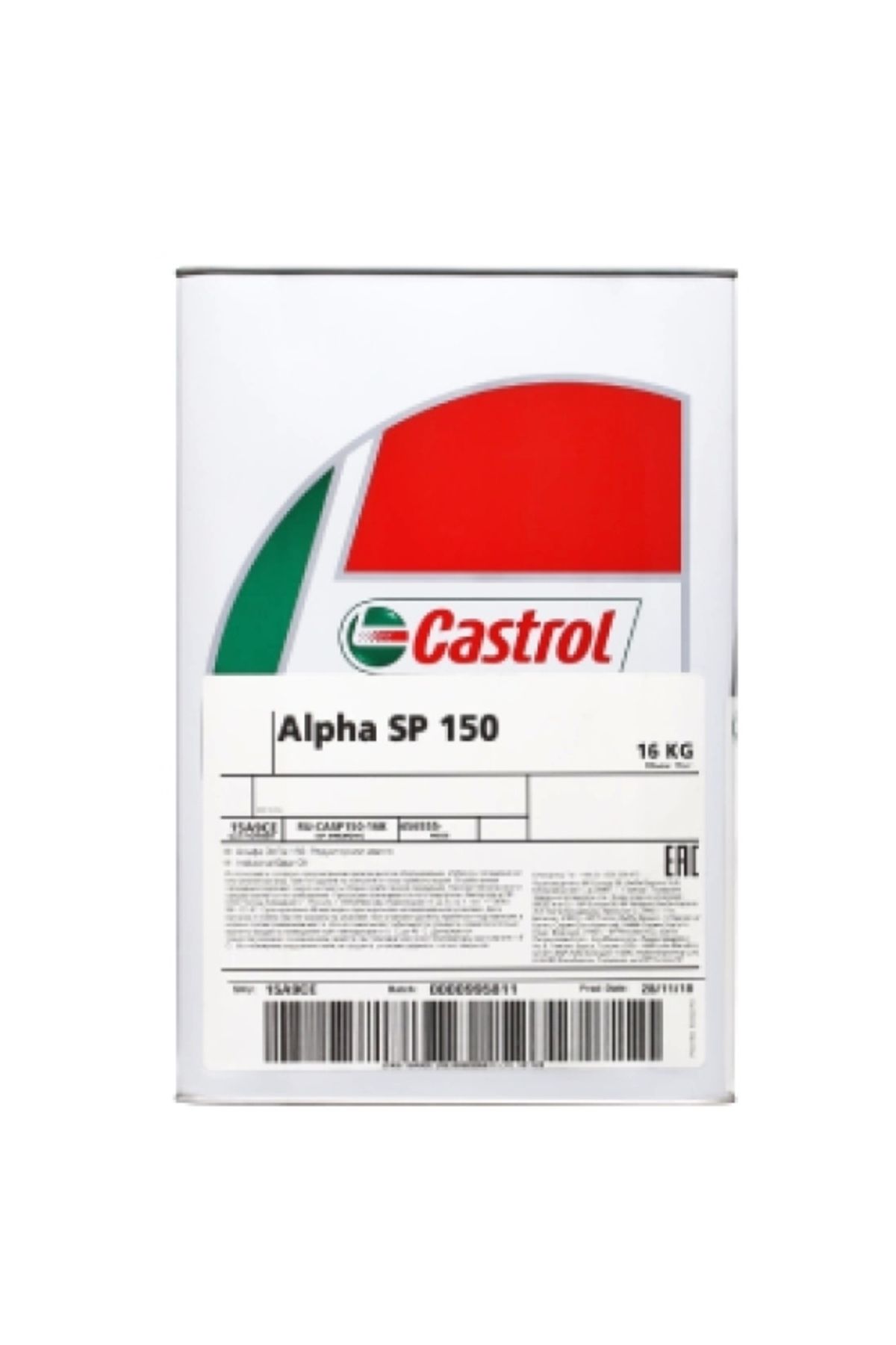 CASTROL Alpha Sp 150 16 Kg Kapalı Sistem Dişli Yağı