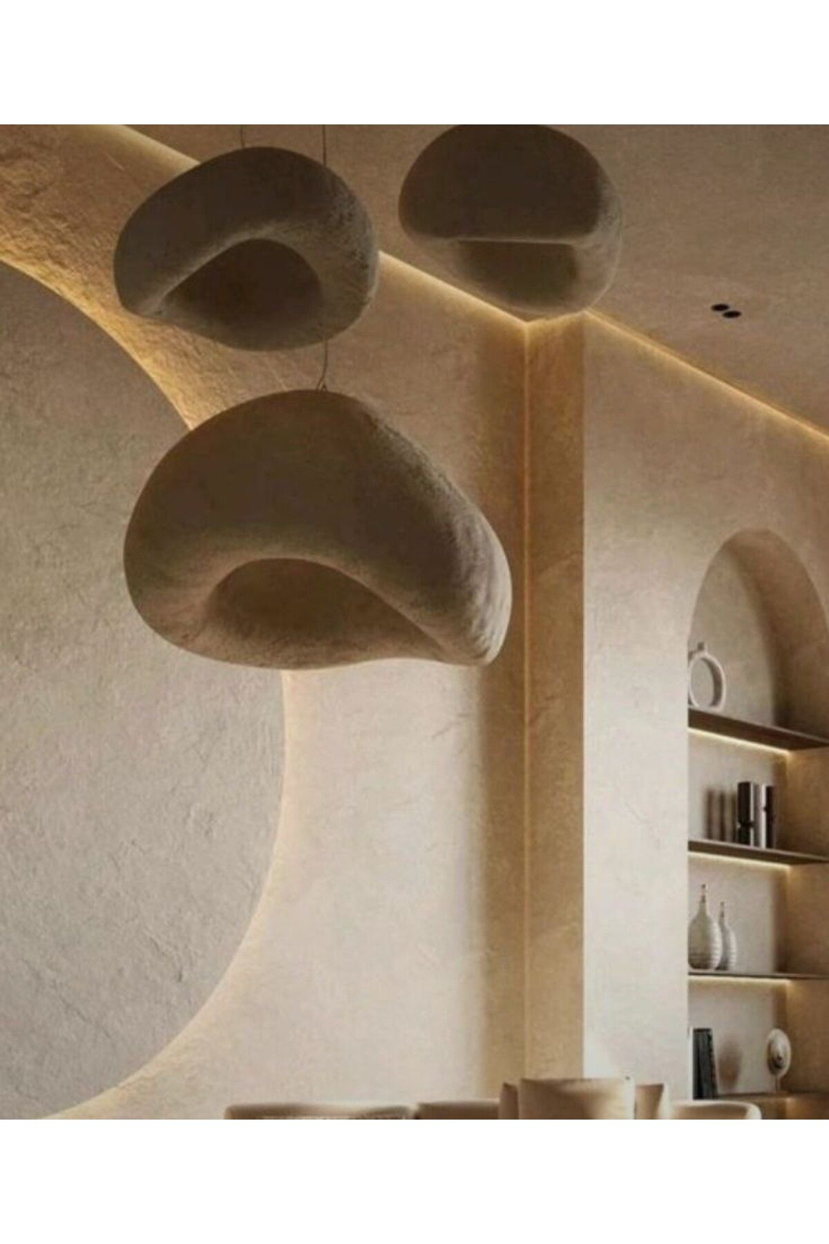 BLANJ COFFEE ROASTERY 3 ADET AVİZE STONE MUSHROOM
