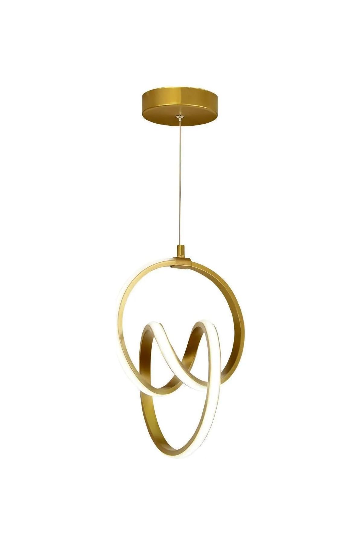 Supply Home Modern LED Sarkıt Avize - Ayarlanabilir Yükseklik, Şık Altın Tasarım
