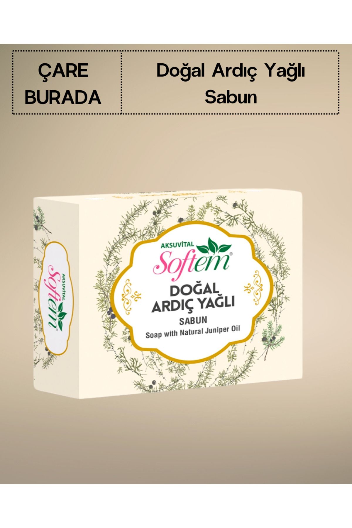 Softem Doğal Ardıç Yağlı Sabun 130 gr