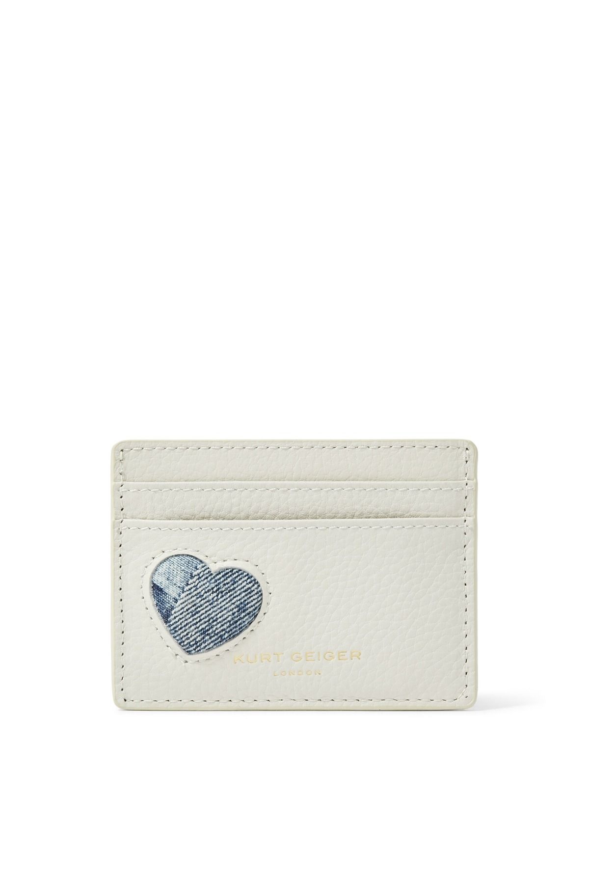 Kurt Geiger Heart Leather Card, Holder 15cm Kalp Detaylı Deri Kartlık