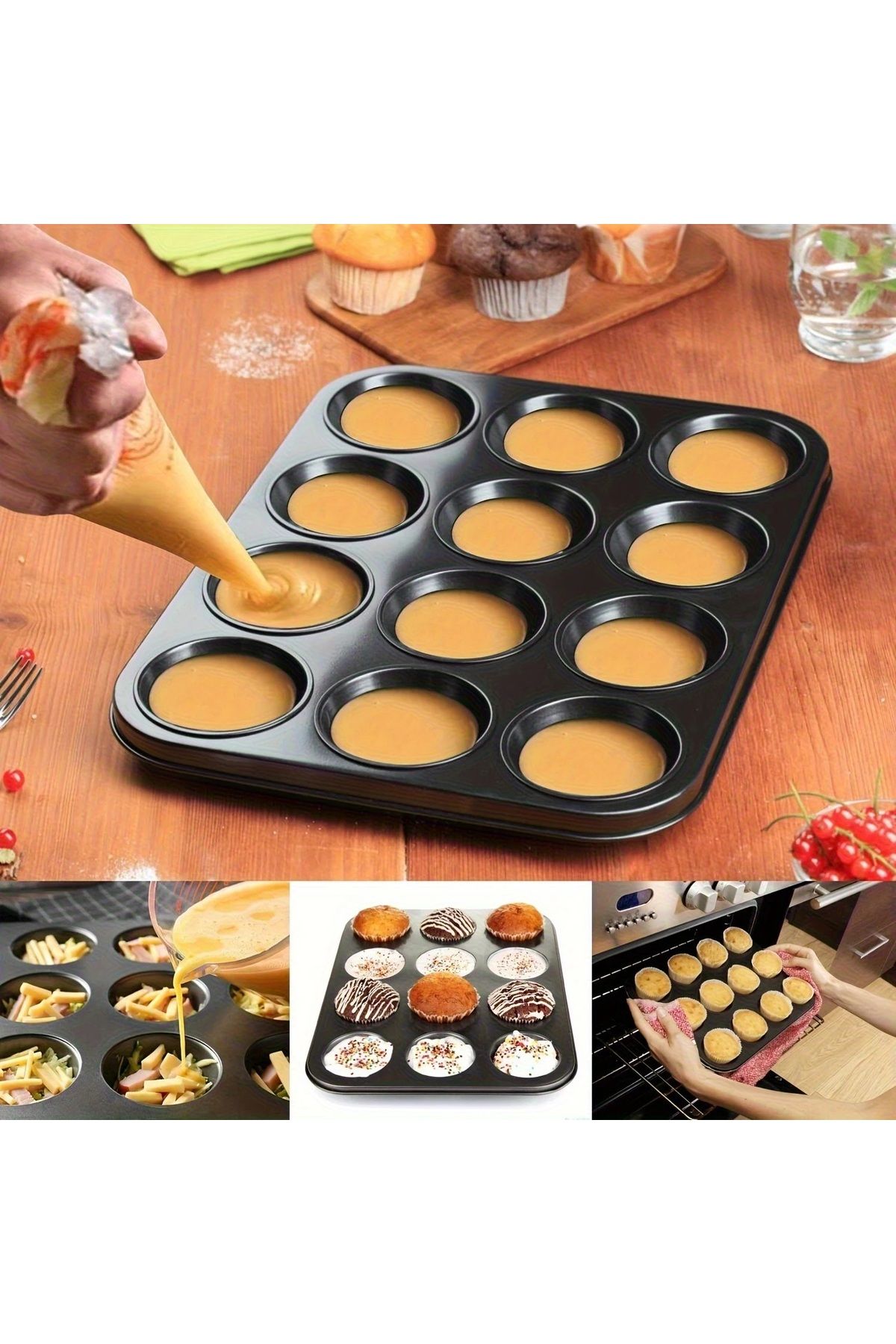 WEBER 12 Lİ MUFFİN KEK KALIBI ÇOK AMAÇLI FIRIN KALIBI