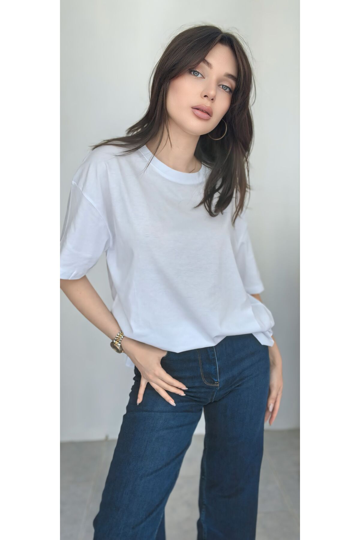 GUPSE Beyaz t-shirt