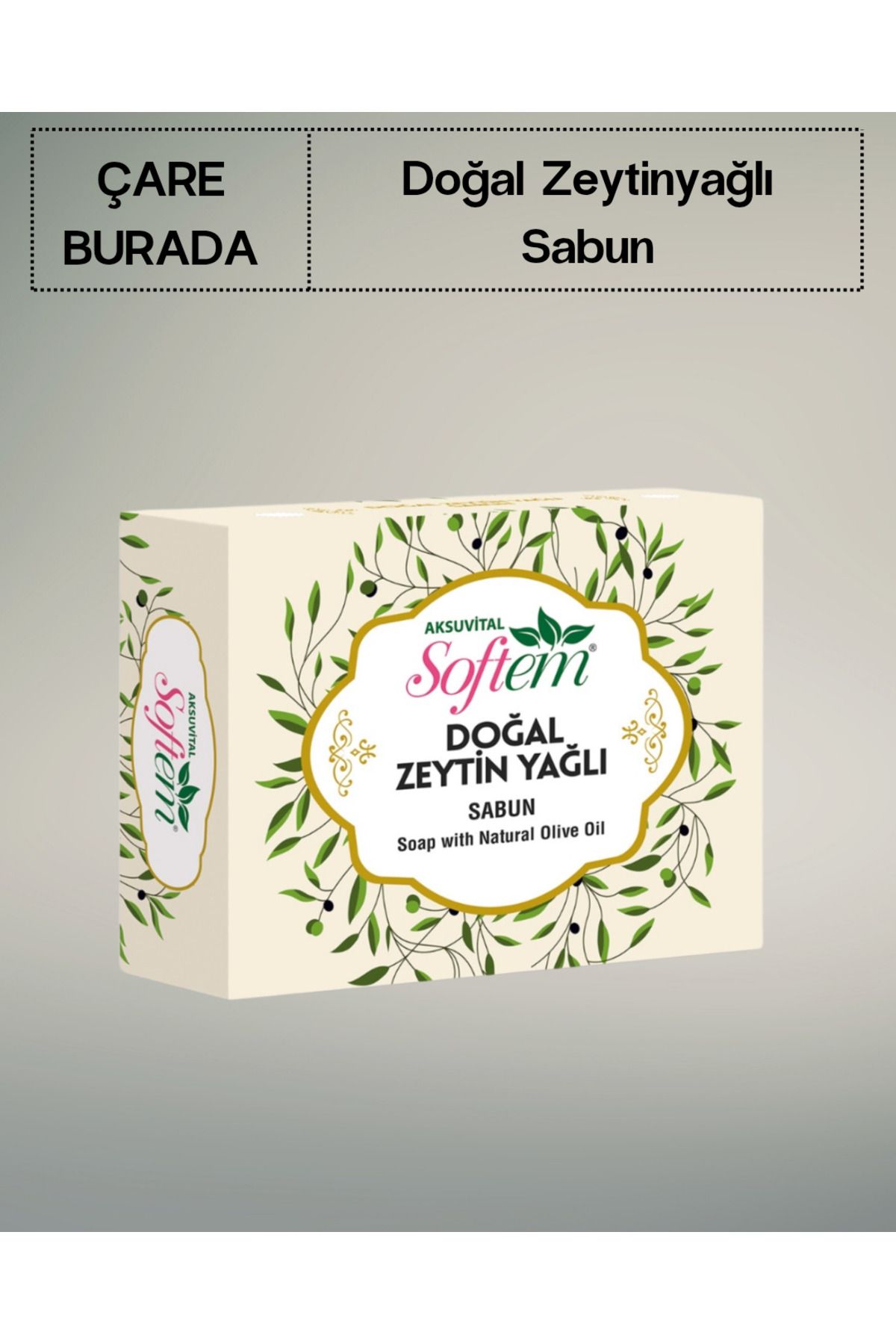 Softem Doğal Zeytin Yağlı Sabun 130 gr