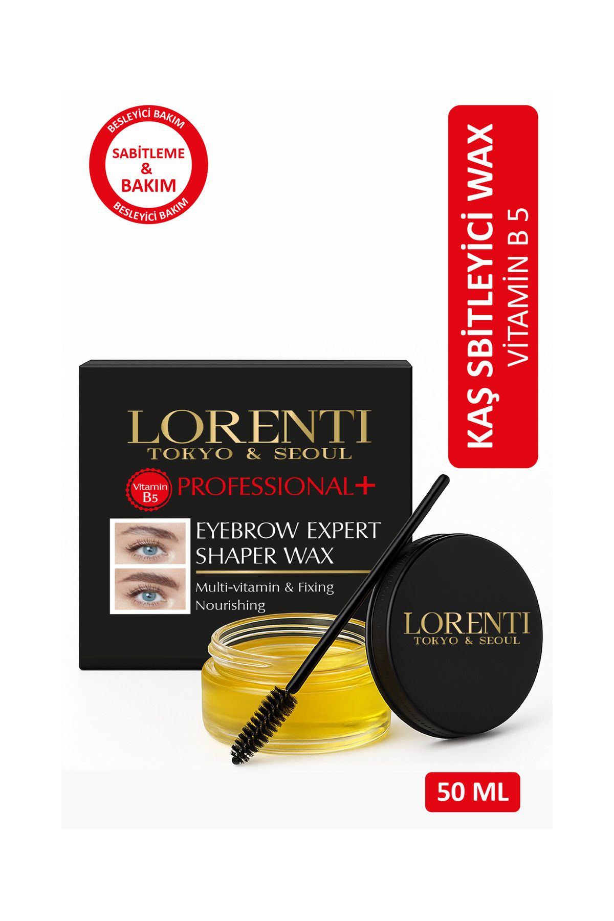 LORENTİ Kaş Şekillendirici Sabitleyici Wax - Vitamin B5 Multivitamin