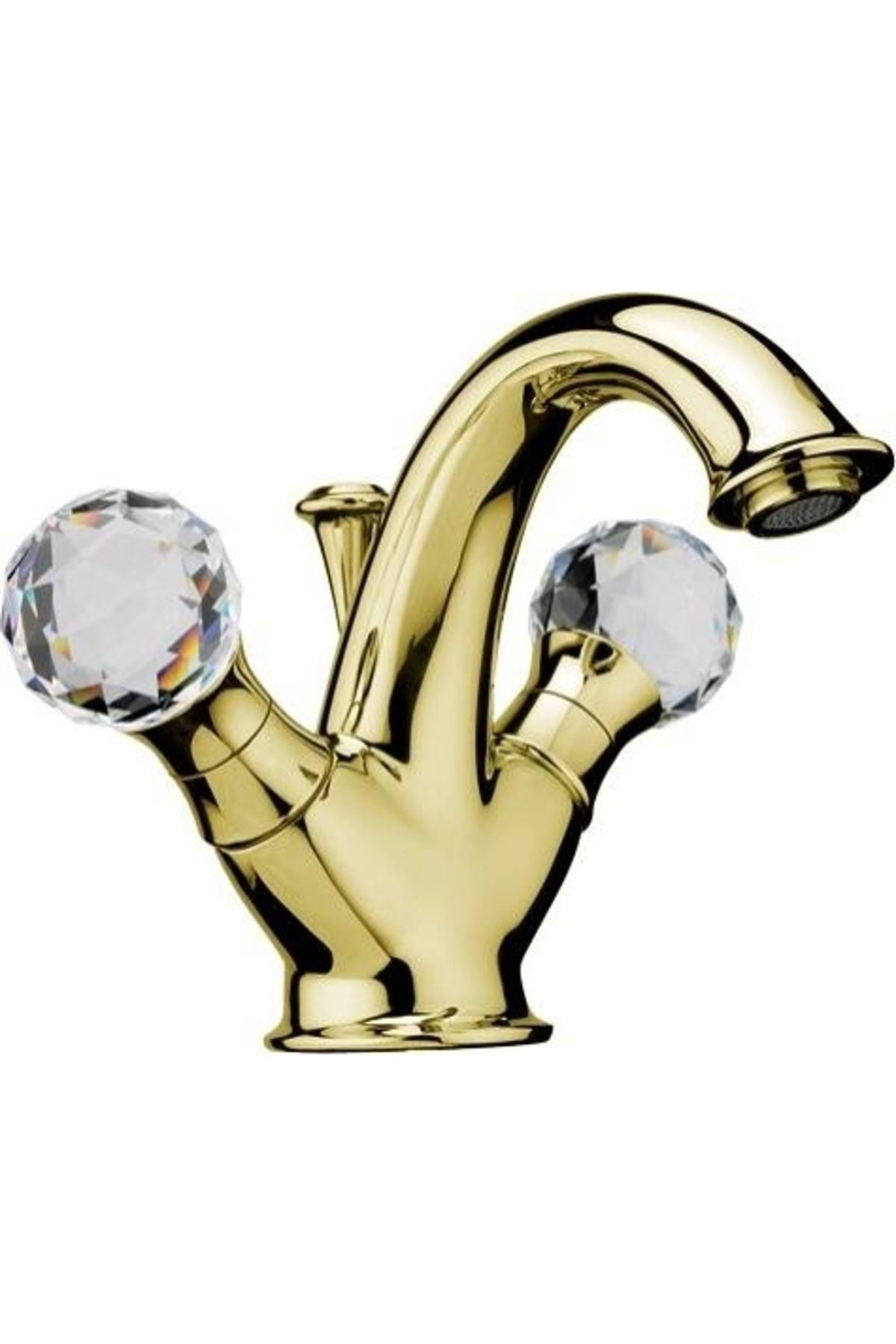 WEBERT Karenina Lavabo Bataryasi Altın-Swarovsky Taşli Sifon Kumandali