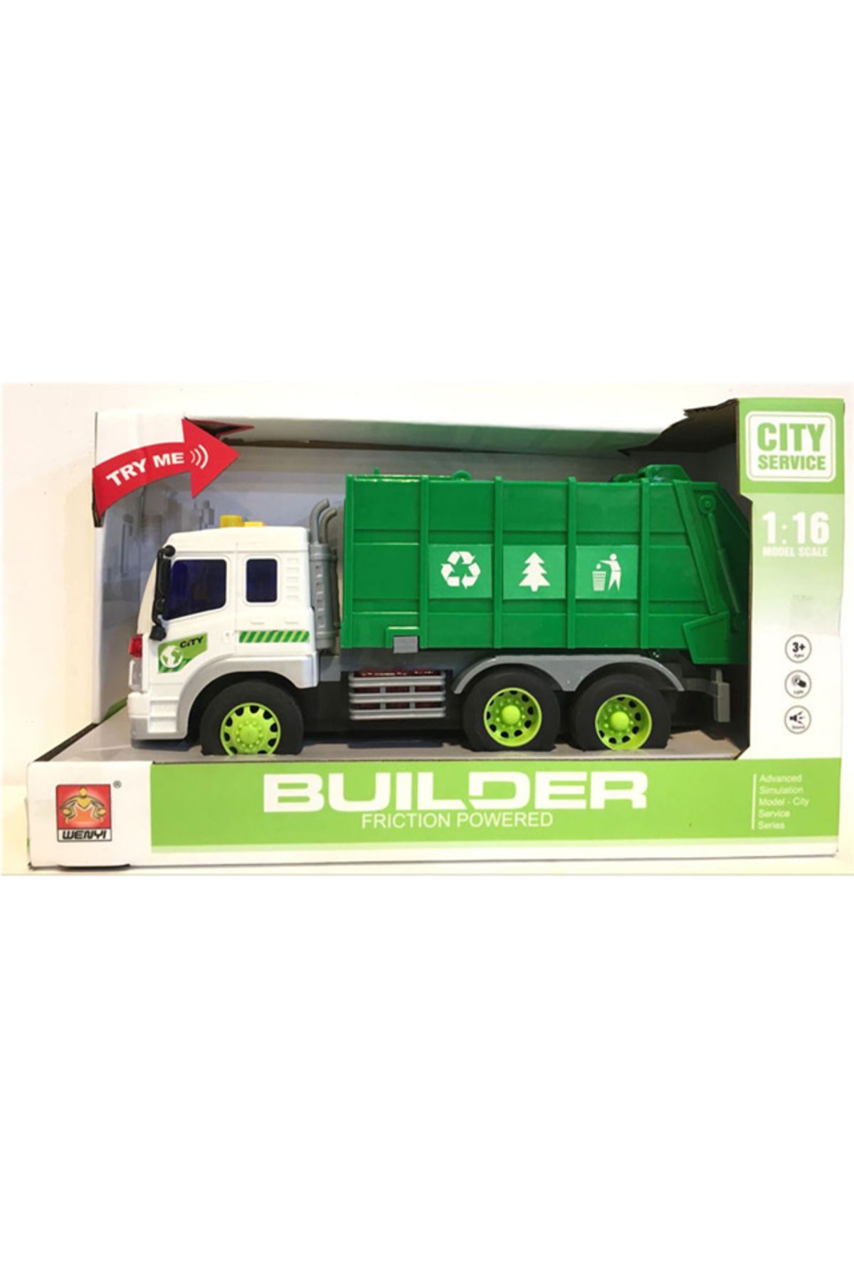 Ceren Oyuncak Ceren Ctoys Sesli Işıklı Çöp Kamyonu WY320A