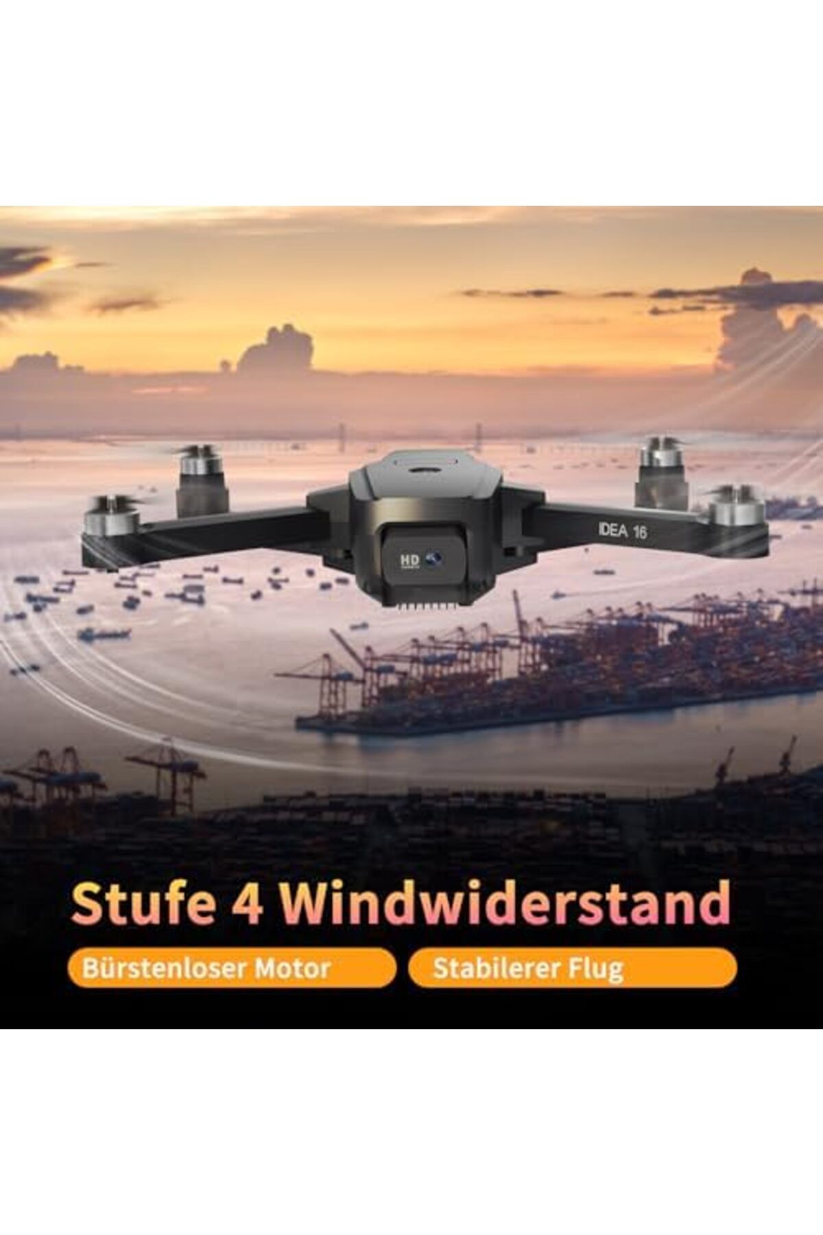 Cesiro-Drone with 4K camera, 5G WiFi transmission, maximum flight speed of 40 km/h Wind resistance Level 4 D 3