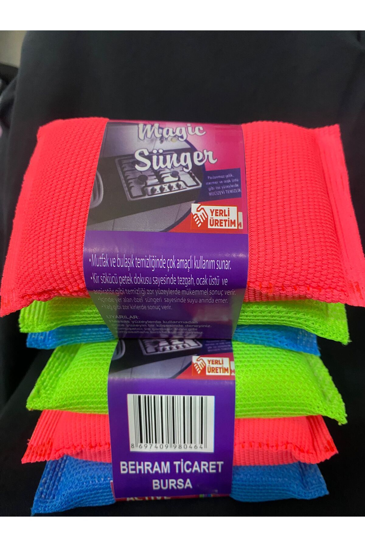 Active RENKLİ SÜNGER 3LÜ X4