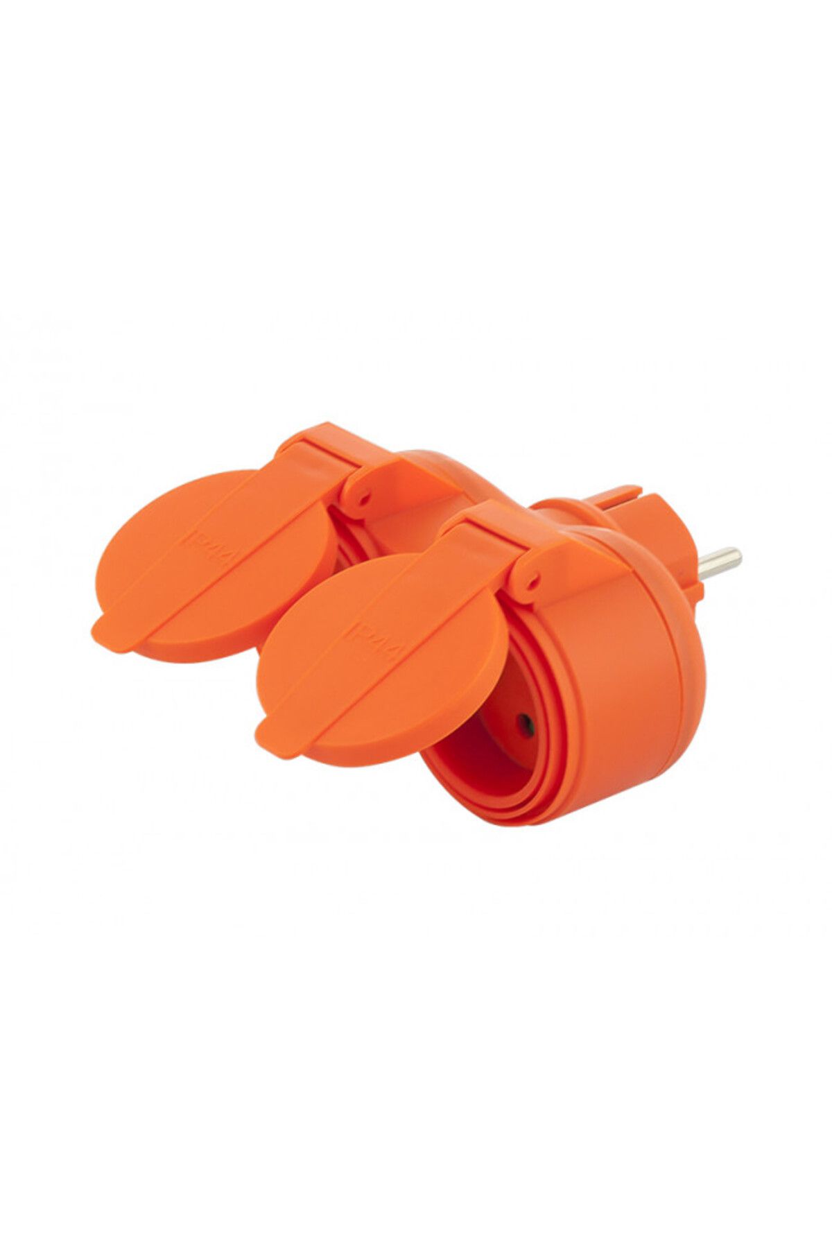 Blow-Dublu stecher rotund R-270P, Blow, 250 V/16 A, 10.5 x 65 x 95 mm, Portocaliu 1