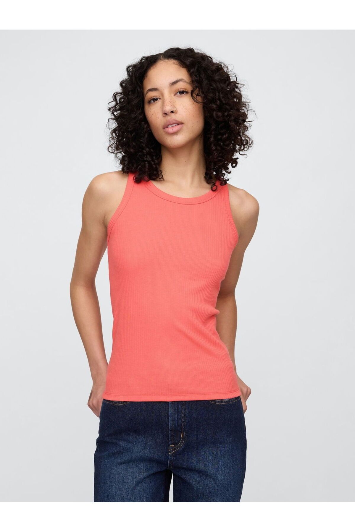 GAP Rib Scoop Tank Top