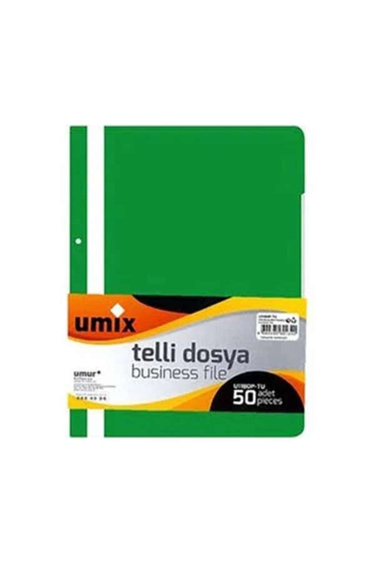 Umix Telli Dosya A4 Eco Yeşil 50'li Paket