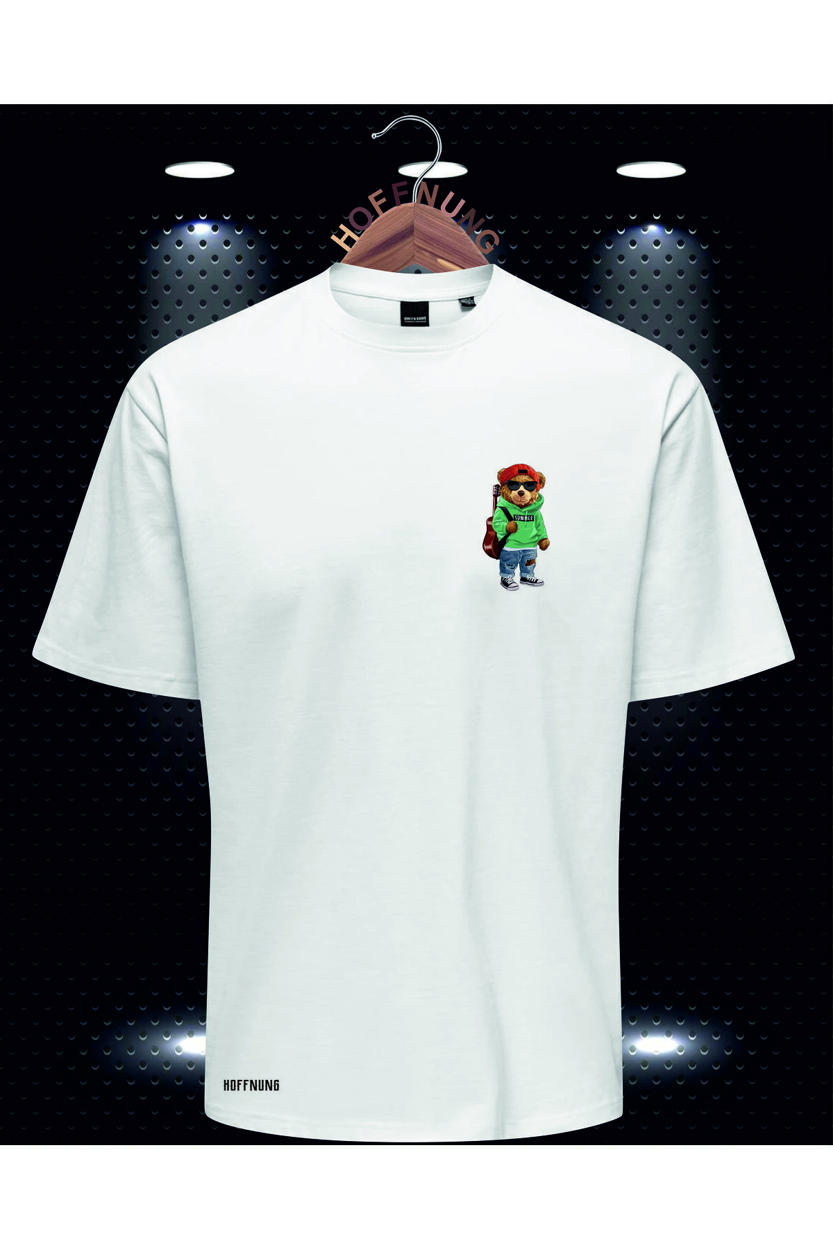 HOFFNUNG T Shırt Ayı Bizi Izlemeye Devam Edin Baskı T-shirt