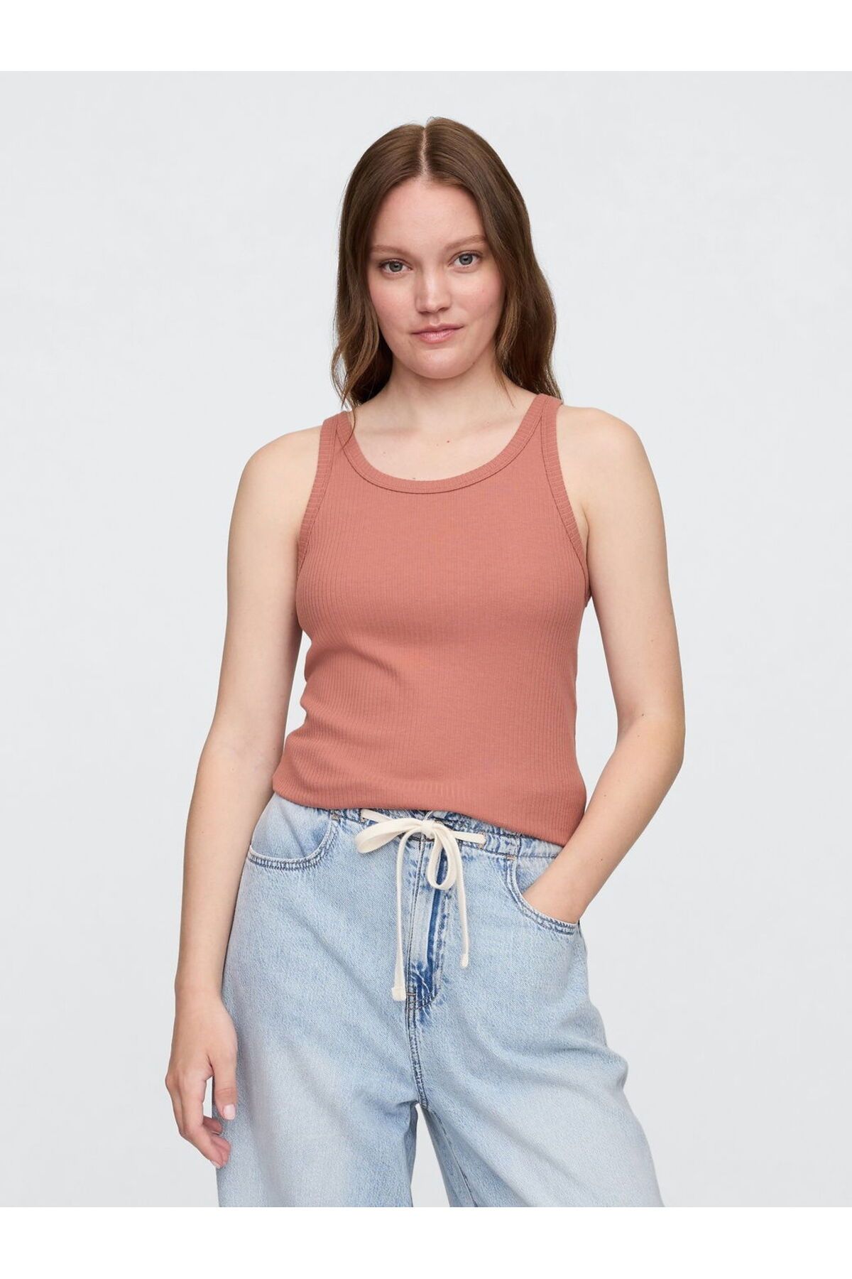 GAP Rib Scoop Tank Top