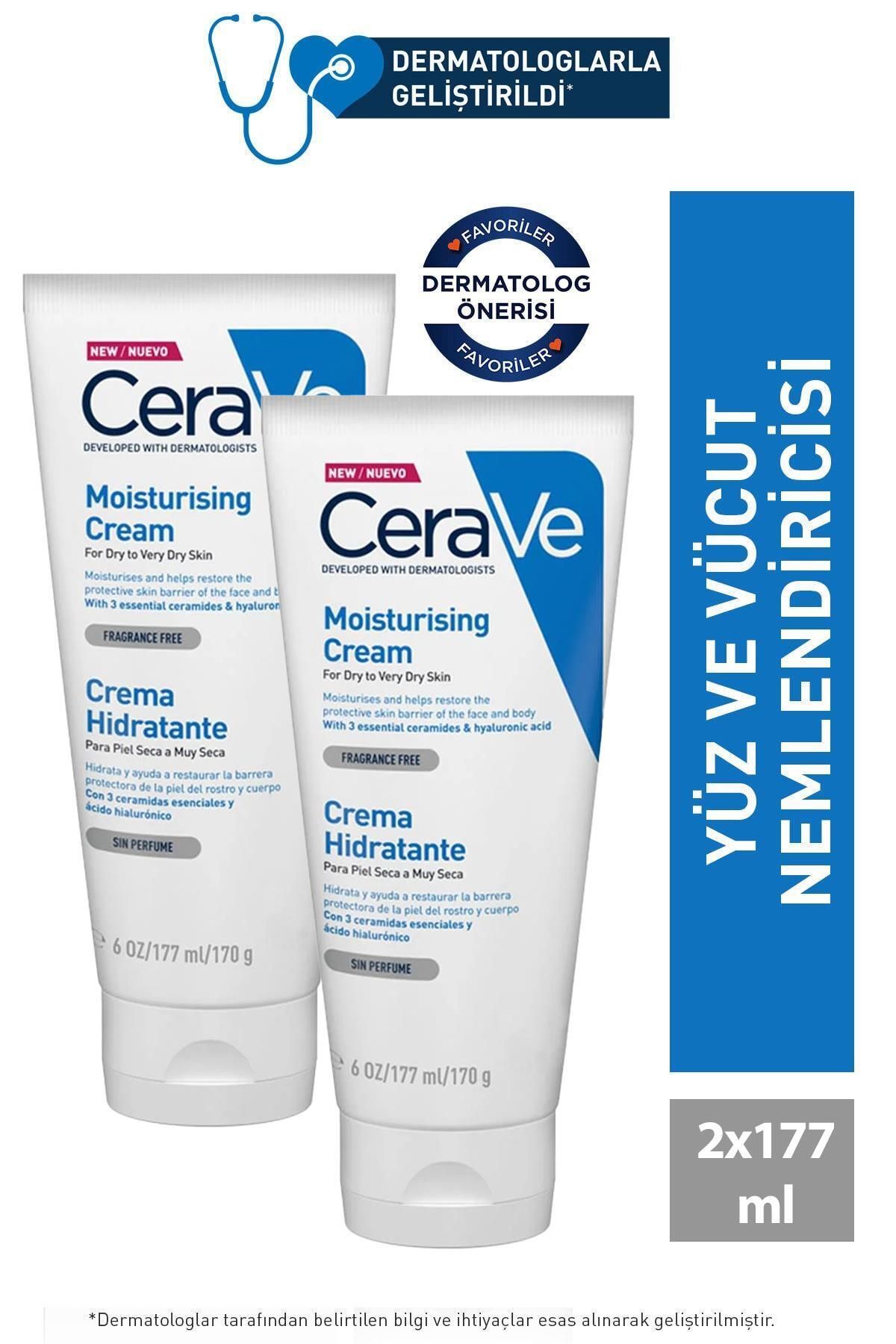 Seddar Collection Cerave Nemlendirici Krem Kuru ve Çok Kuru Ciltler 177 ml 2 Adet