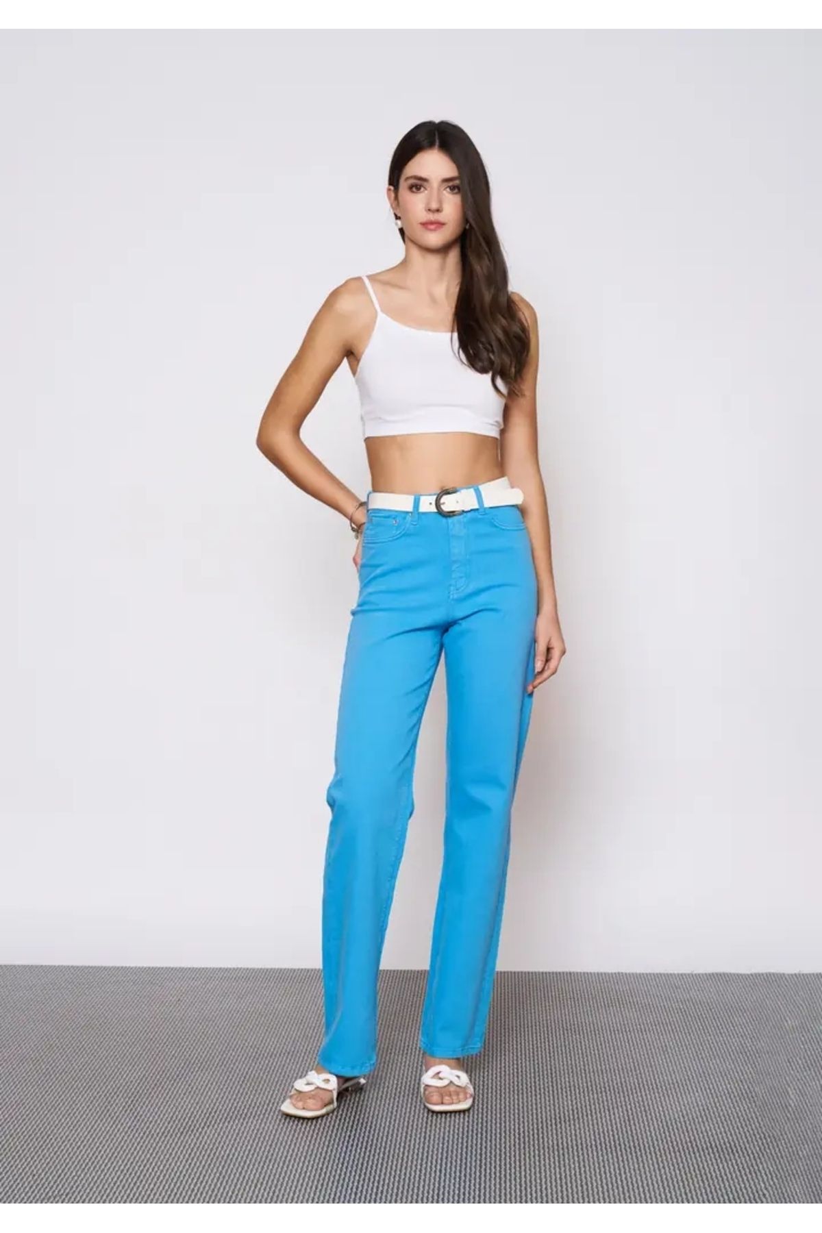 EUROFASHION Tranquil Mavi Emma Denim Pantolon