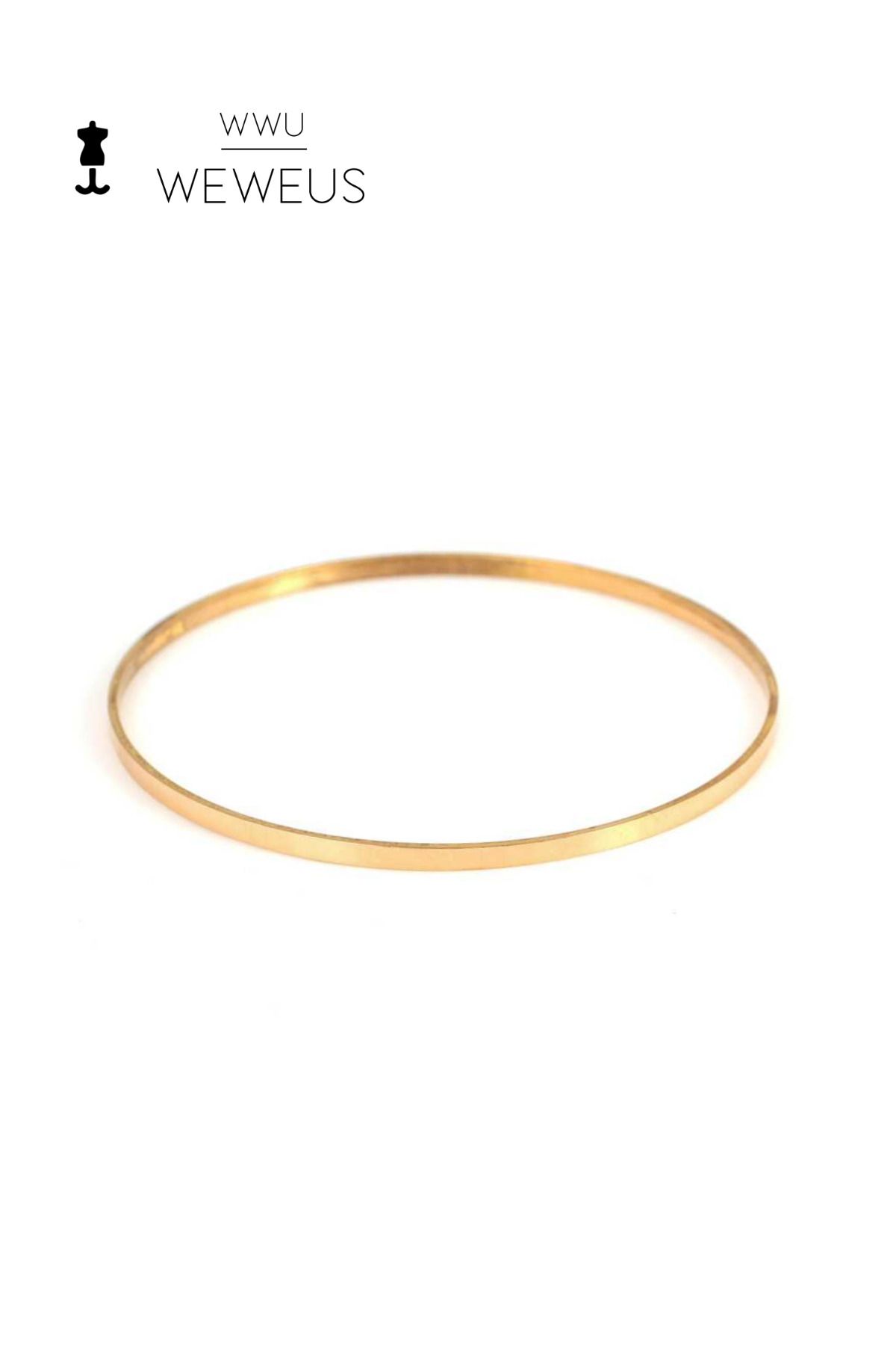 Weweus Gold Renk Premium Lüks Kadın Ajda Bilezik