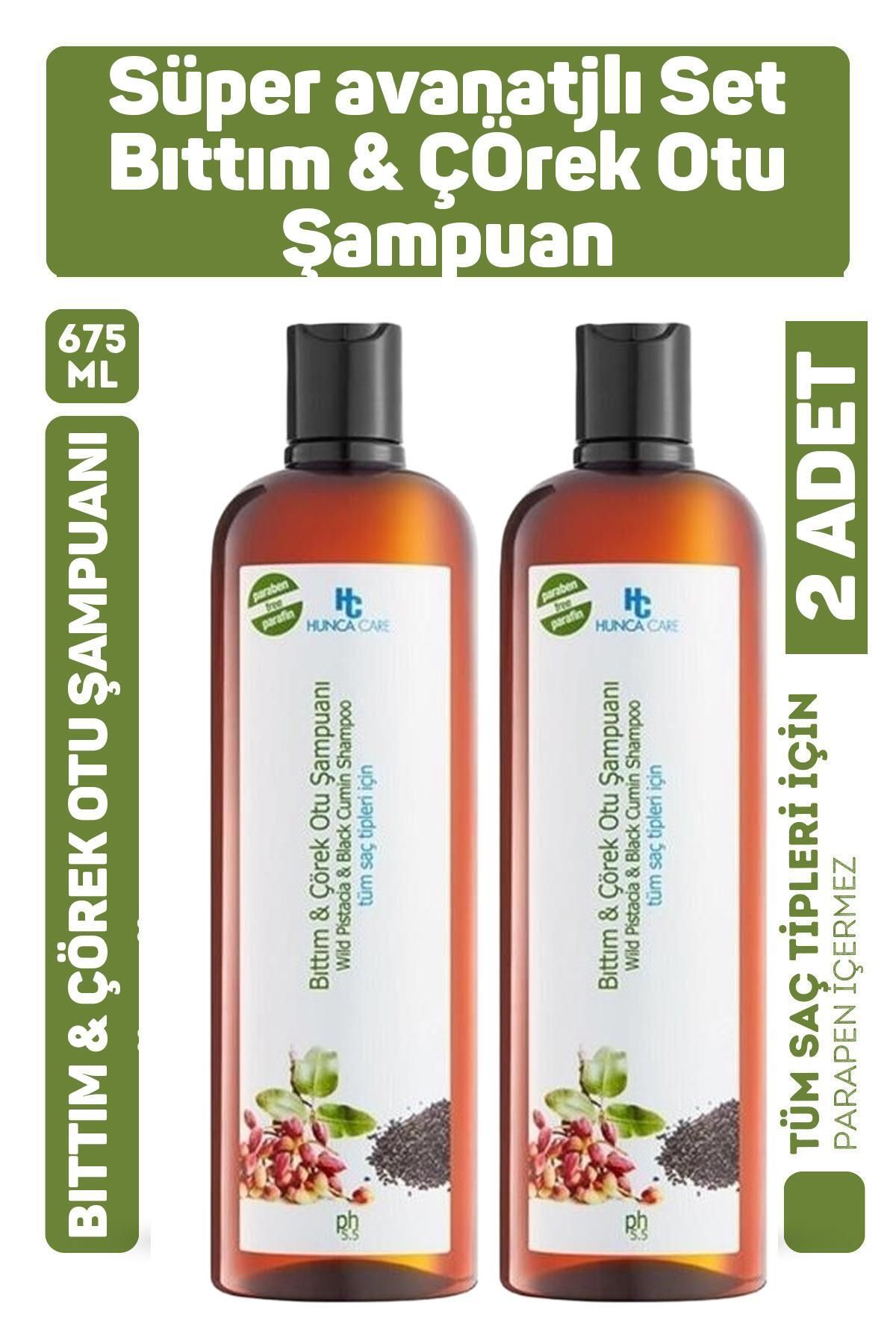 Seddar Collection Hunca Care Bıttım ve Çörek Otu Şampuan 675 ml 2 Adet