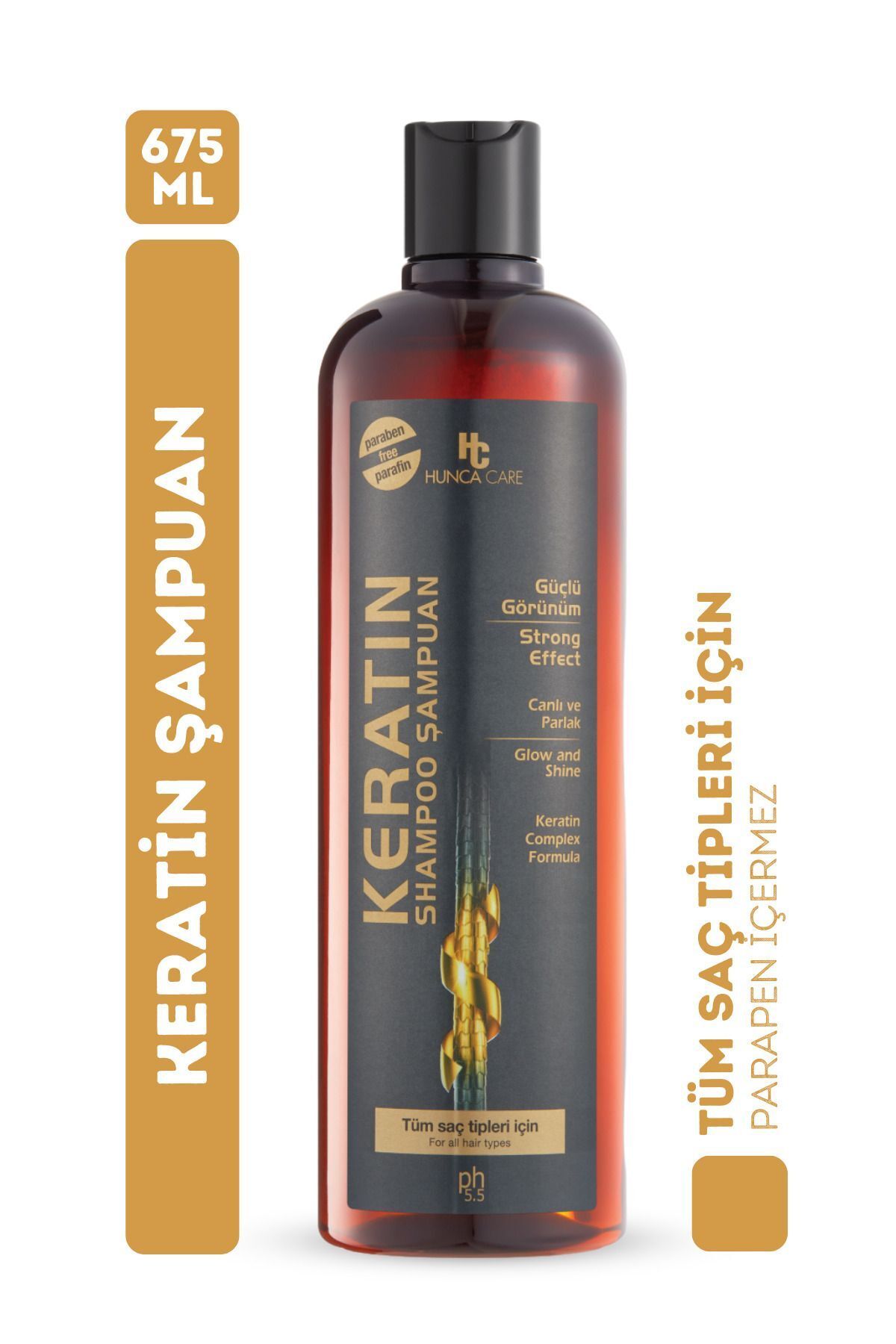 Seddar Collection Hunca Care Keratin Özlü Canlı ve Parlak Saçlar Şampuan 675 ml