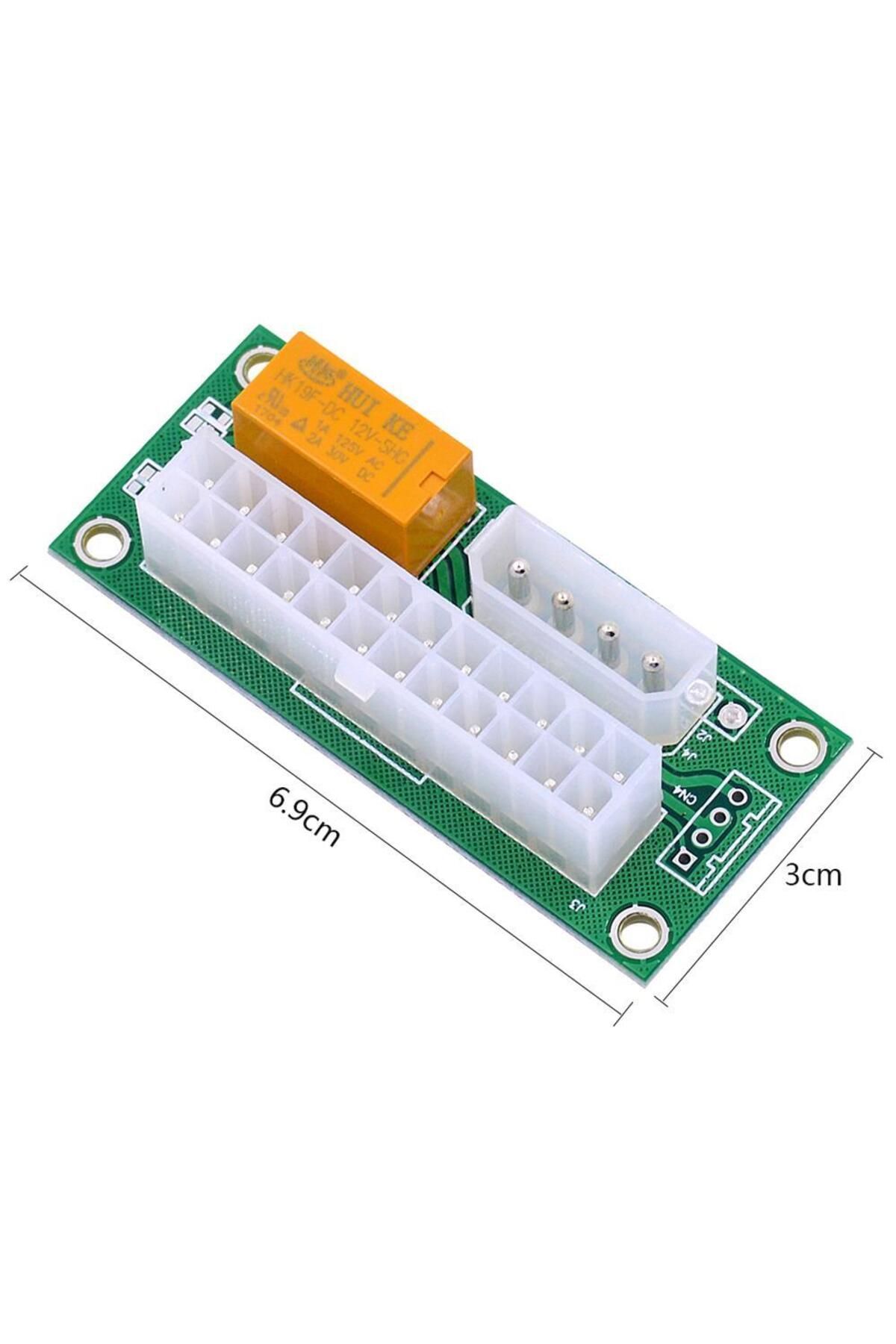 Temiz Pazar 4326 Power Supply Güç Kaynağı Atx Dual Psu 24+4 pin Fan Çoklayıcı