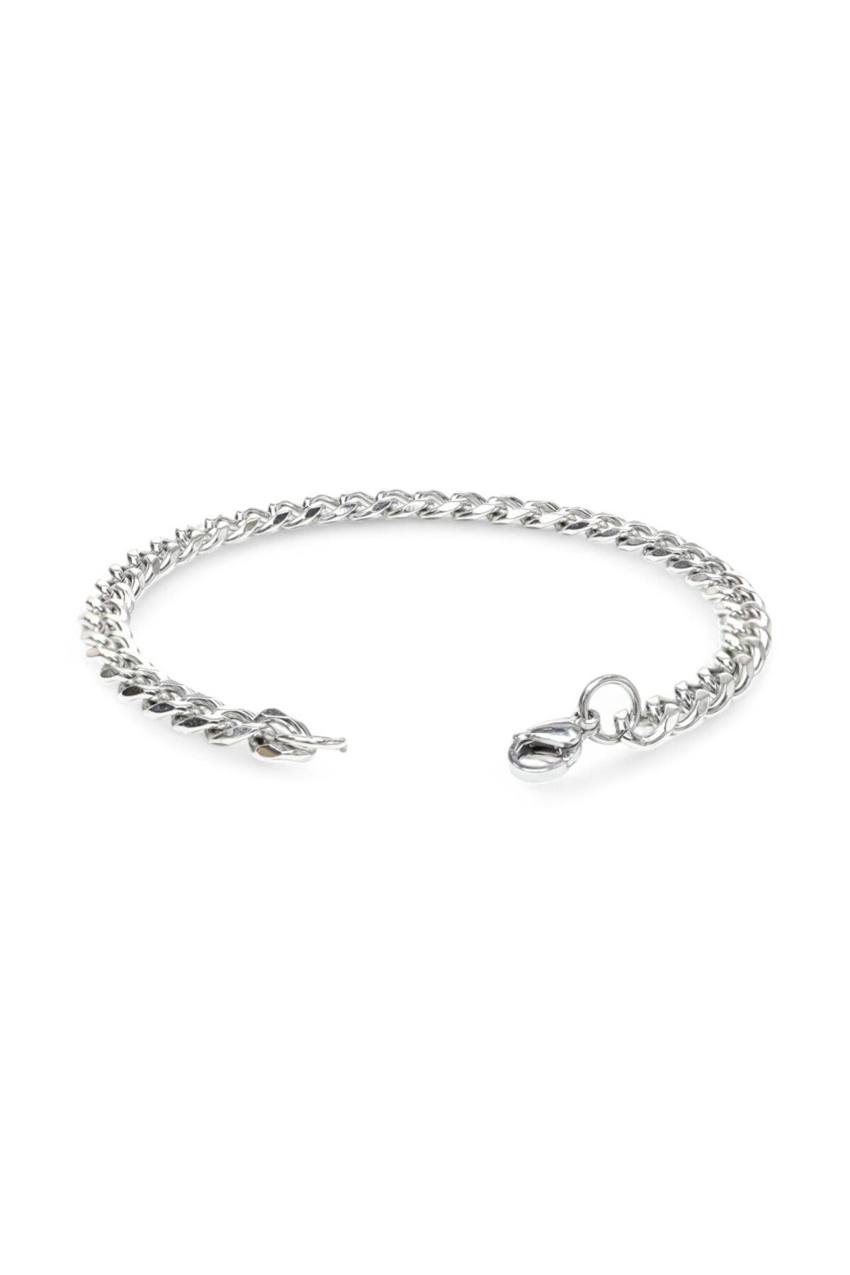 Caseras Yassı Mariner Beyaz Çelik Zincir Bileklik 1.6X6Mm CSR1180298