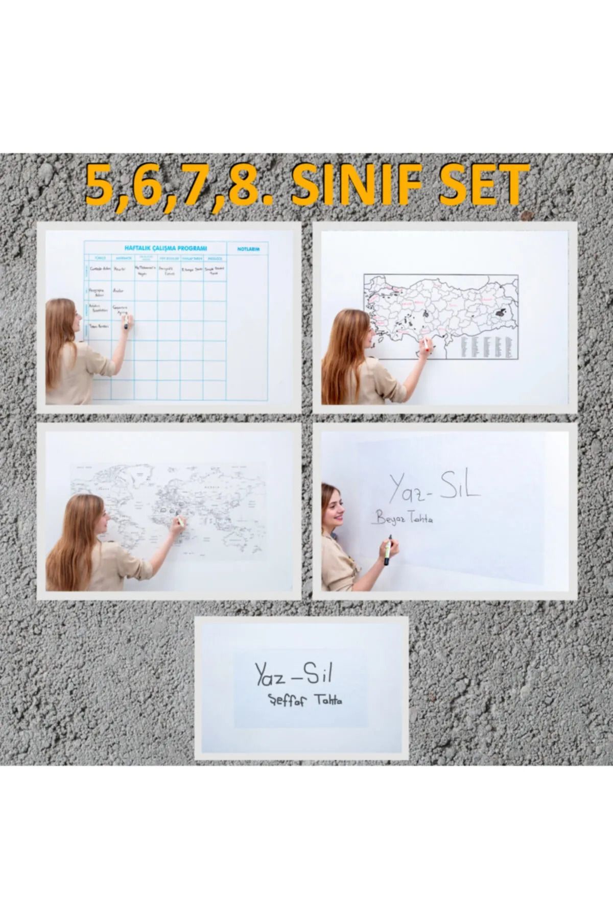 TutturX 5-6-7-8. Sınıf Yazı Tahtası Seti