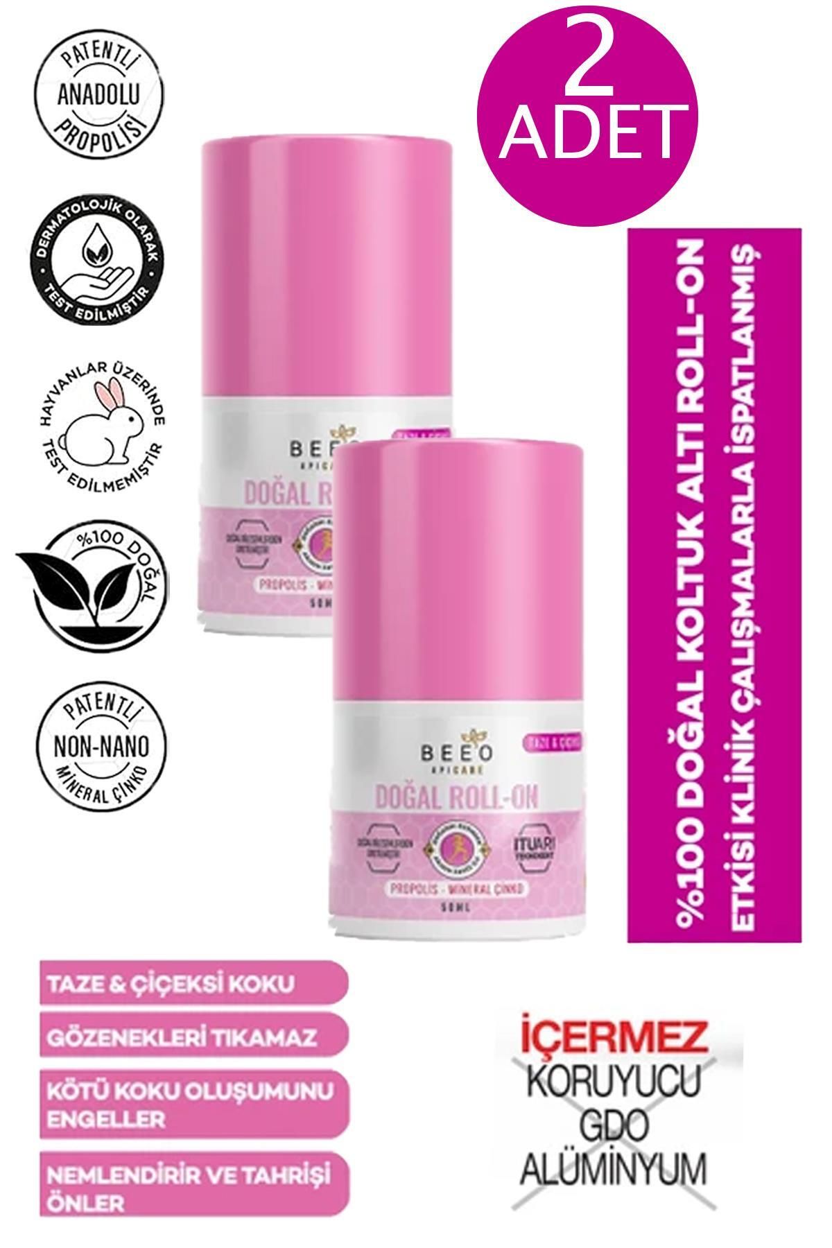 Seddar Collection Bee'o Apicare Propolisli Kadın Roll-On Deodorant 50 ml 2 ADET