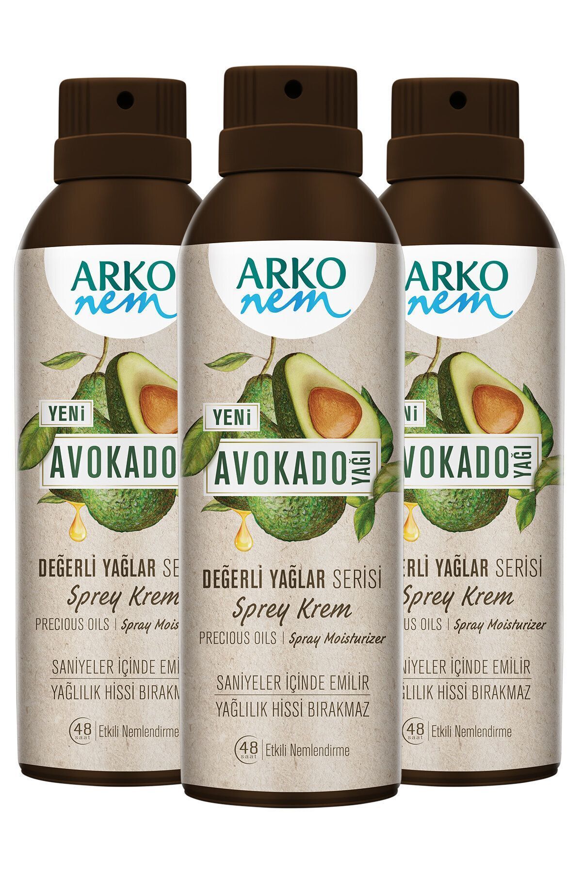 Seddar Collection Nem Değerli Yağlar Serisi Sprey Krem Avokado 150 ml 3 Adet