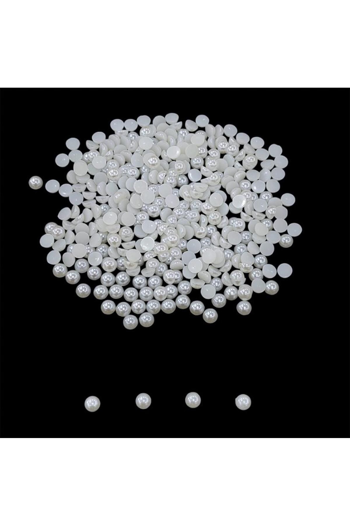 BİGÜMEX BEYAZ Yarım İnci 8 MM-50 GR