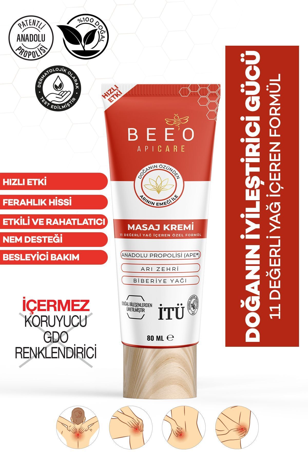 Seddar Collection Bee'o Apibeauty Apicare Masaj Kremi 80 ml