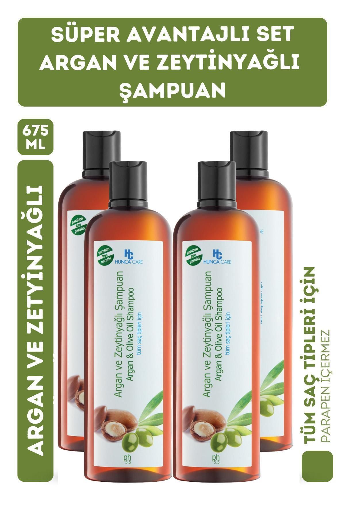 Seddar Collection Hunca Care Argan ve Zeytinyağlı Saç Şampuanı 700 ml 4 Adet