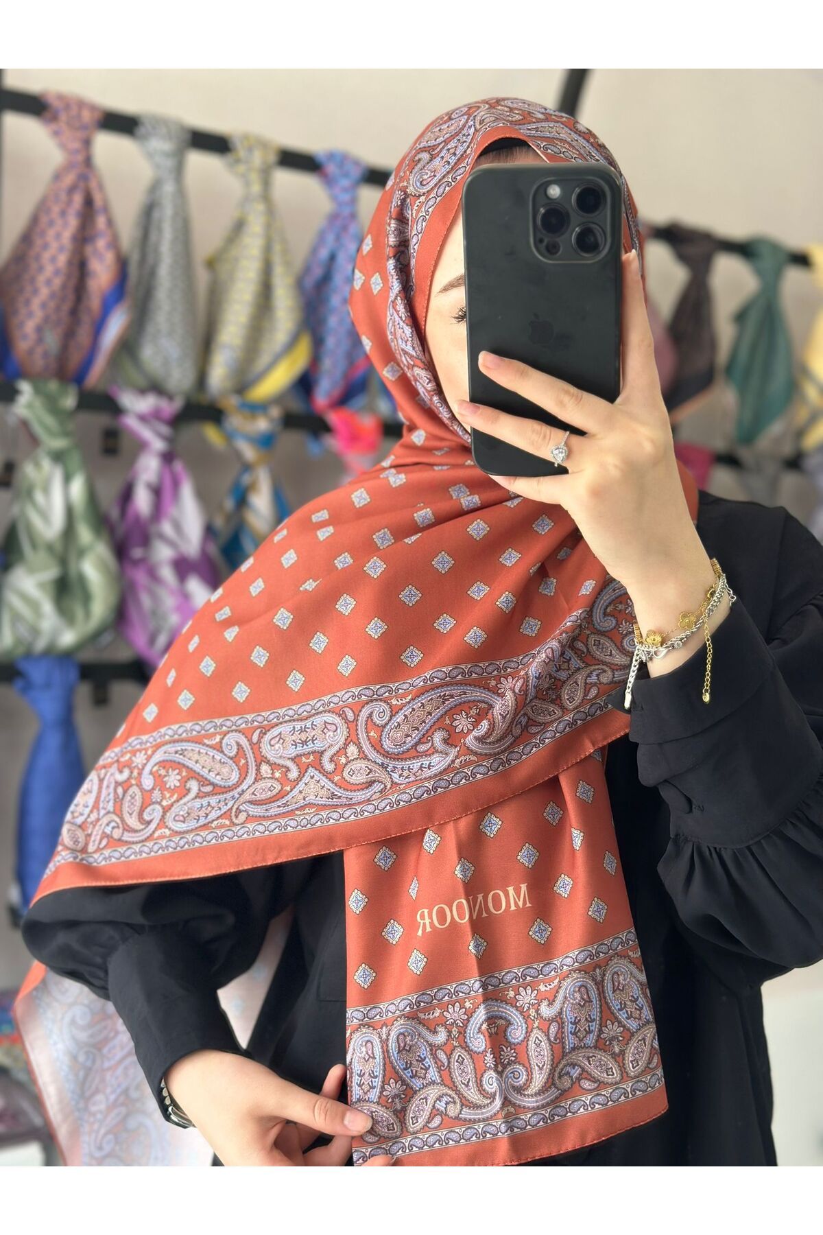 MONOOR ETNİK DESEN SOFT ŞAL