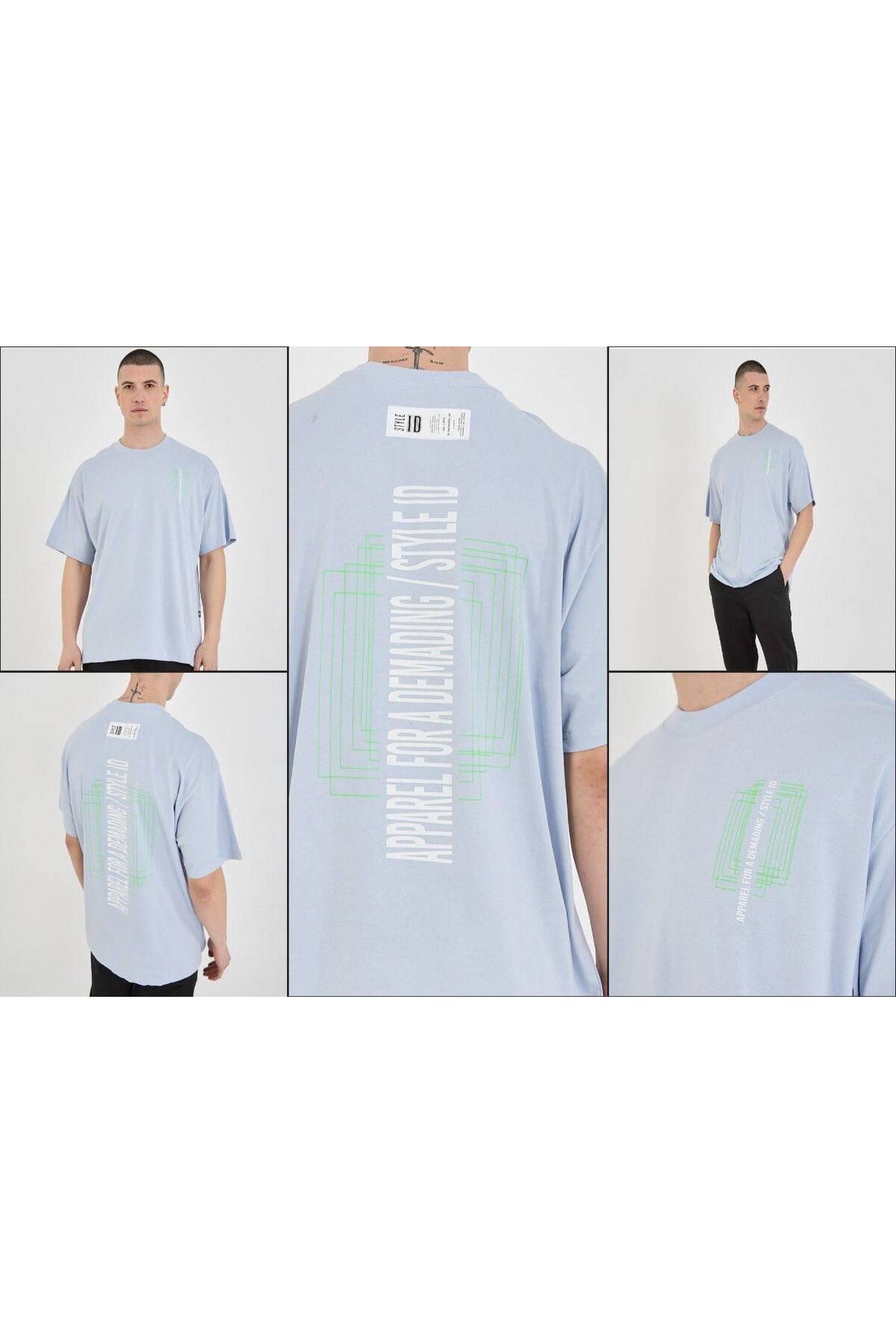 Key Denim ERKEK OVERSİZE BASKILI T-SHİRT