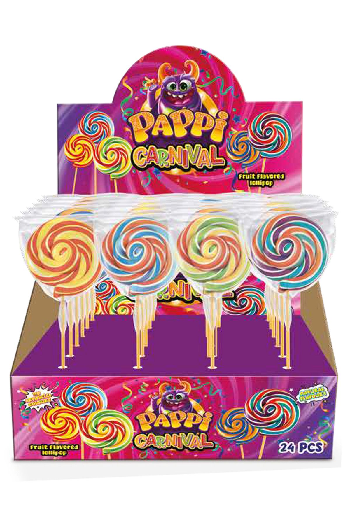 pappi Carnival Hard Candy 30 Gr. x 24 Adet