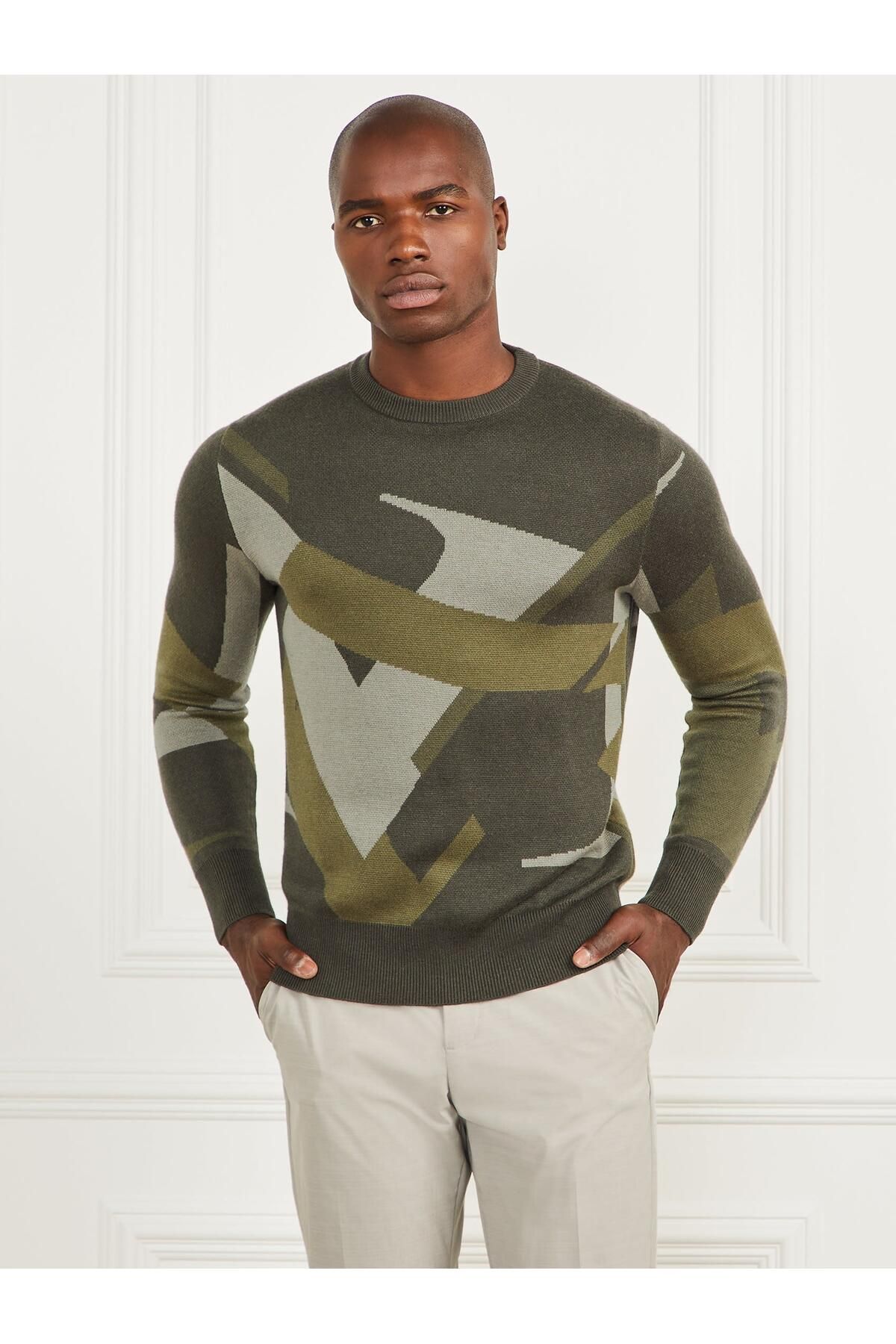 Guess Ls Cn Abstract Erkek Kazak