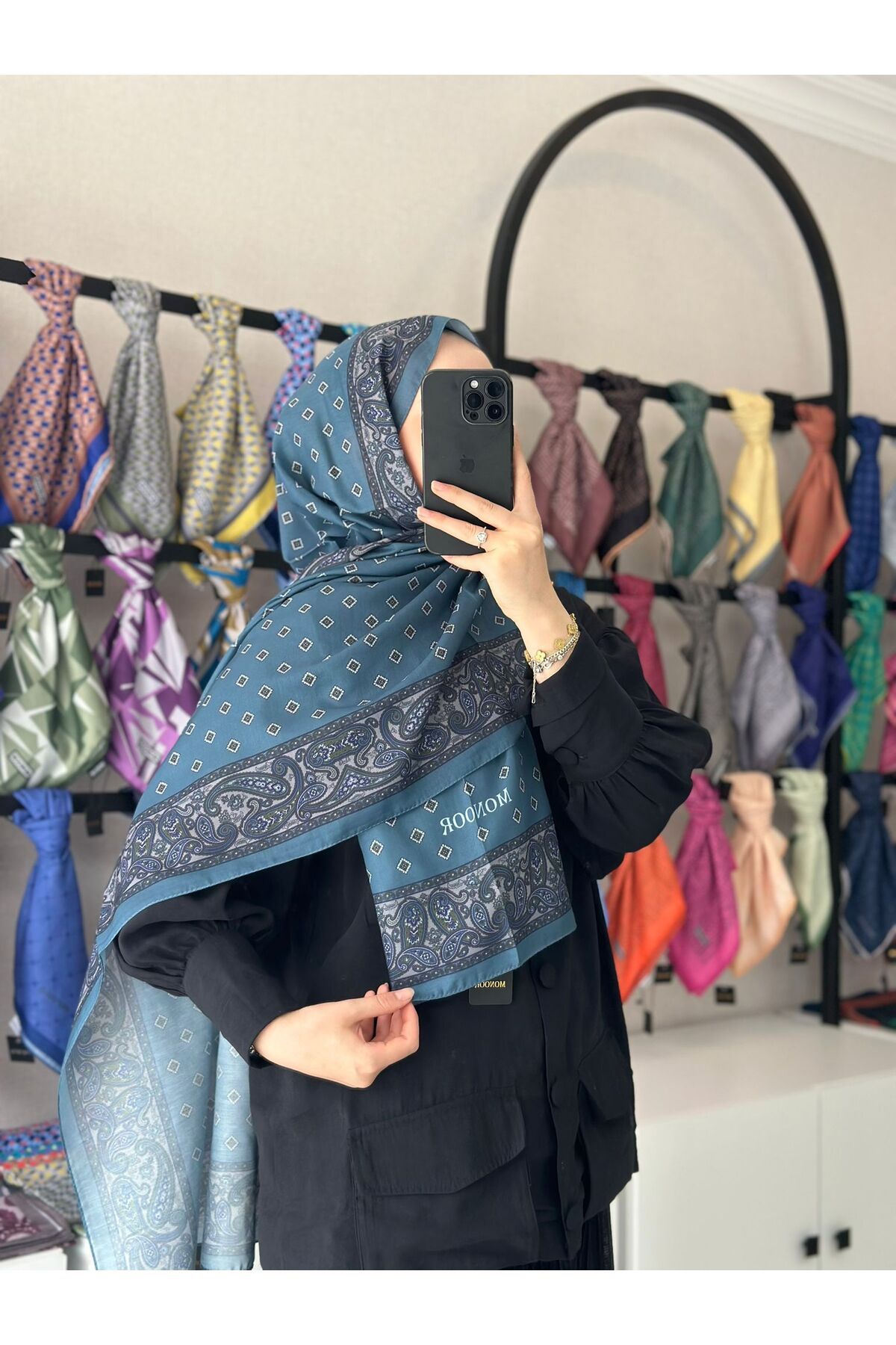 MONOOR ETNİK DESEN SOFT ŞAL